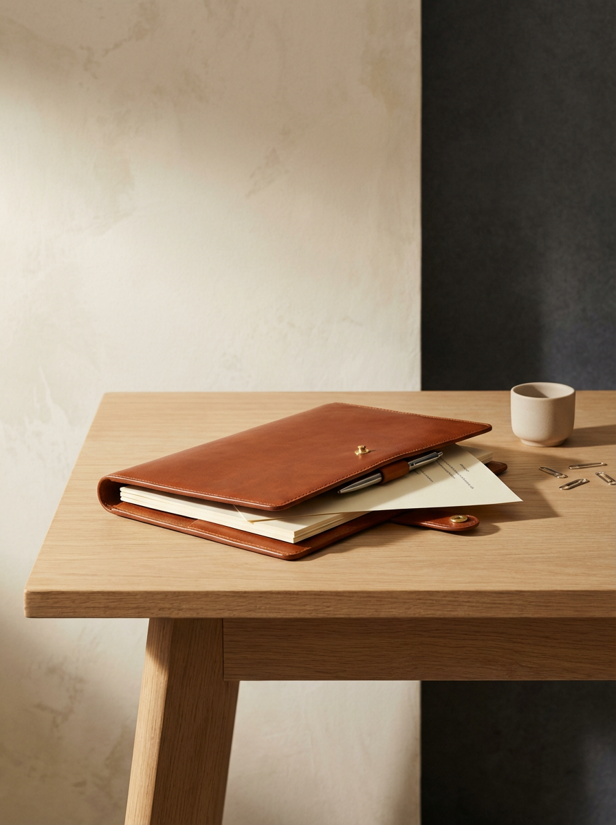 Leather Document Folio