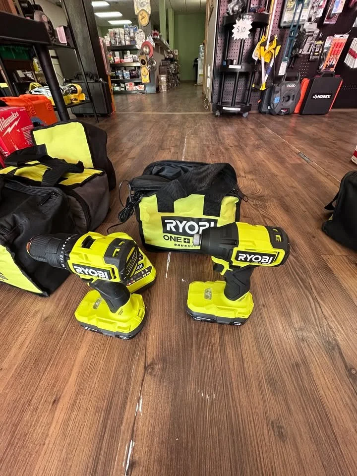 Ryobi ONE+ HP 18V Brushless Cordless Compact 1/2 in. Drill and Impact Driver Kit with (2) Batteries