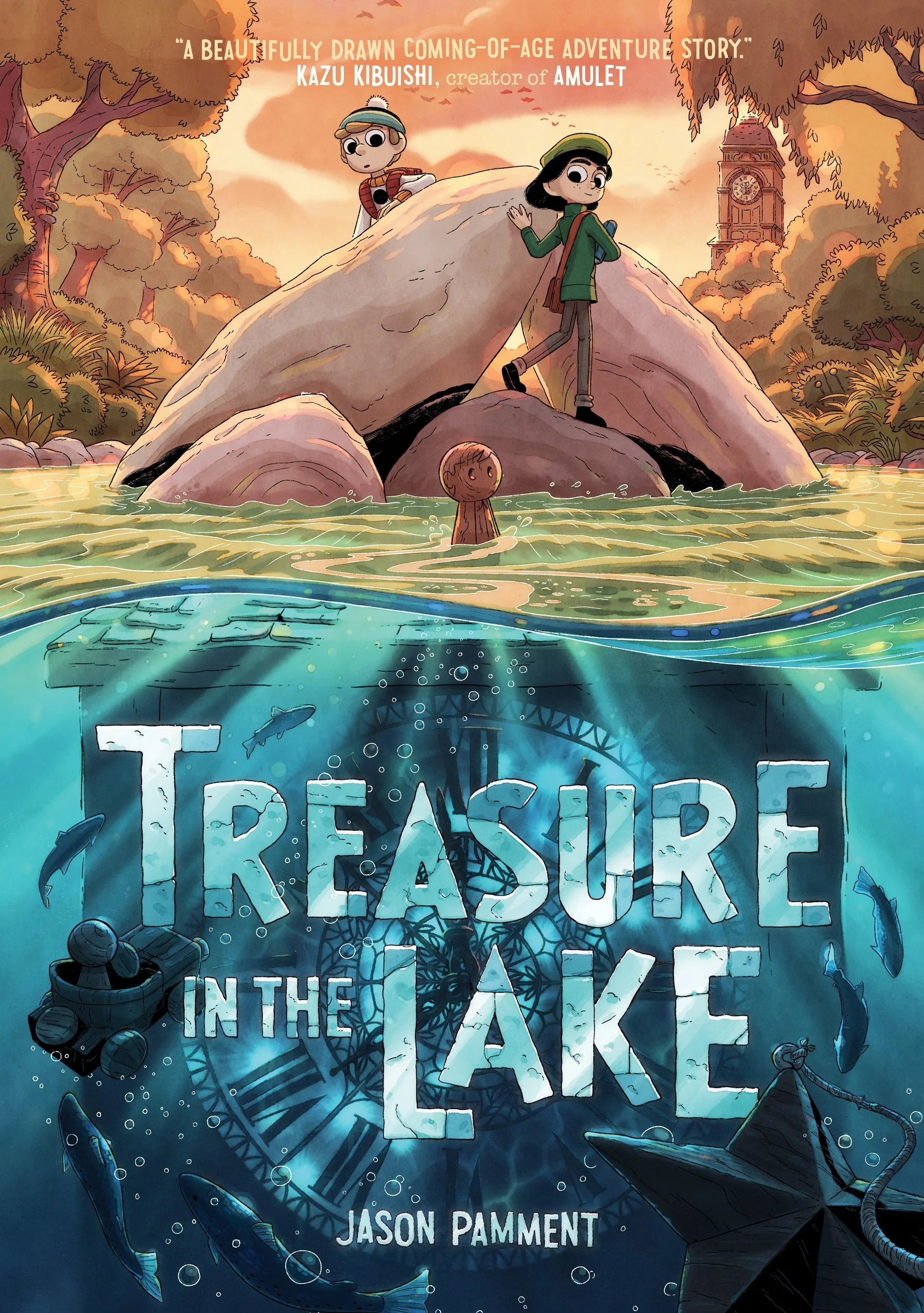 The cover of 'Treasure in the Lake' by Jason Pamment.