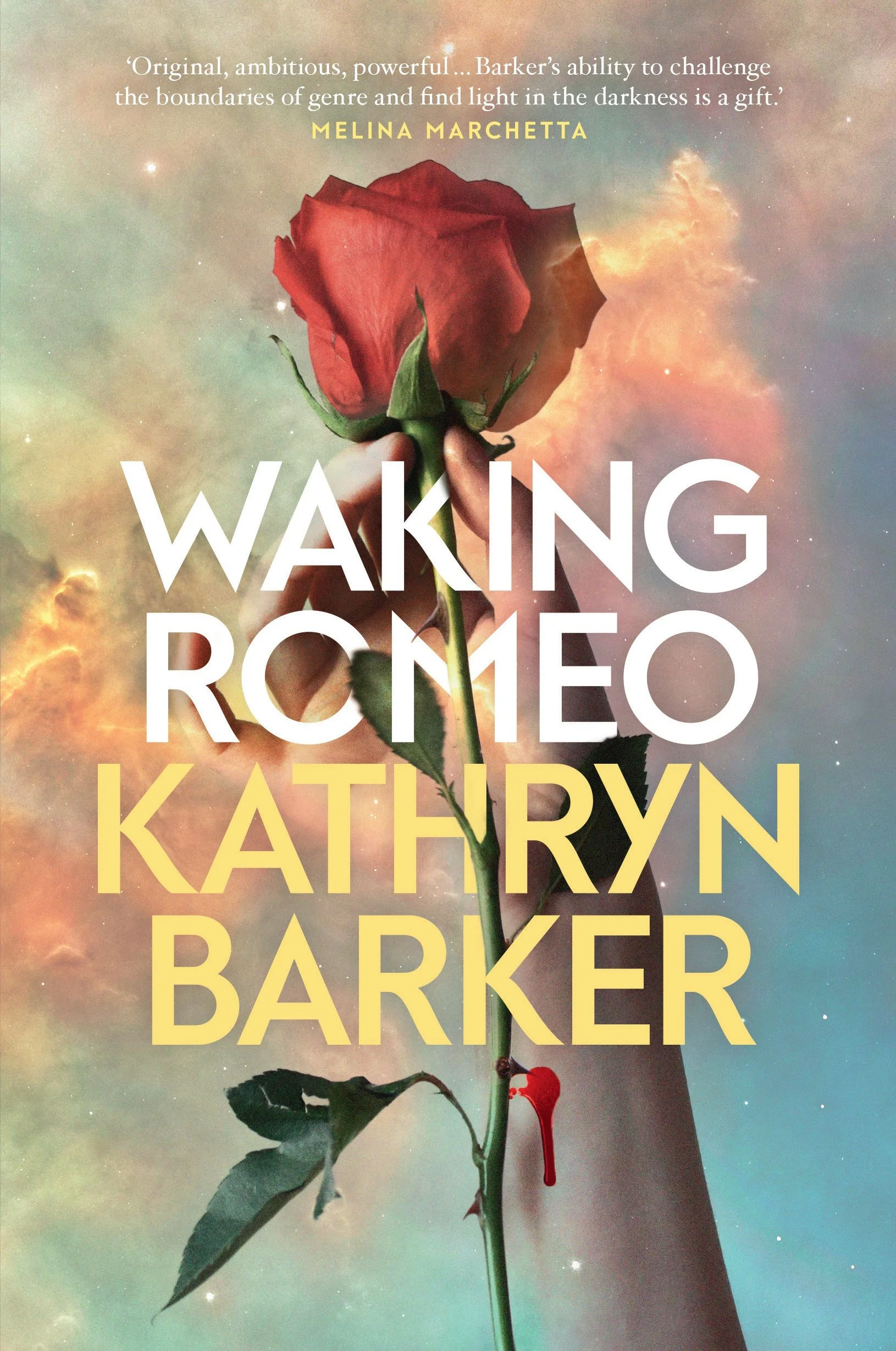 The cover of 'Waking Romeo' by Kathryn Barker.