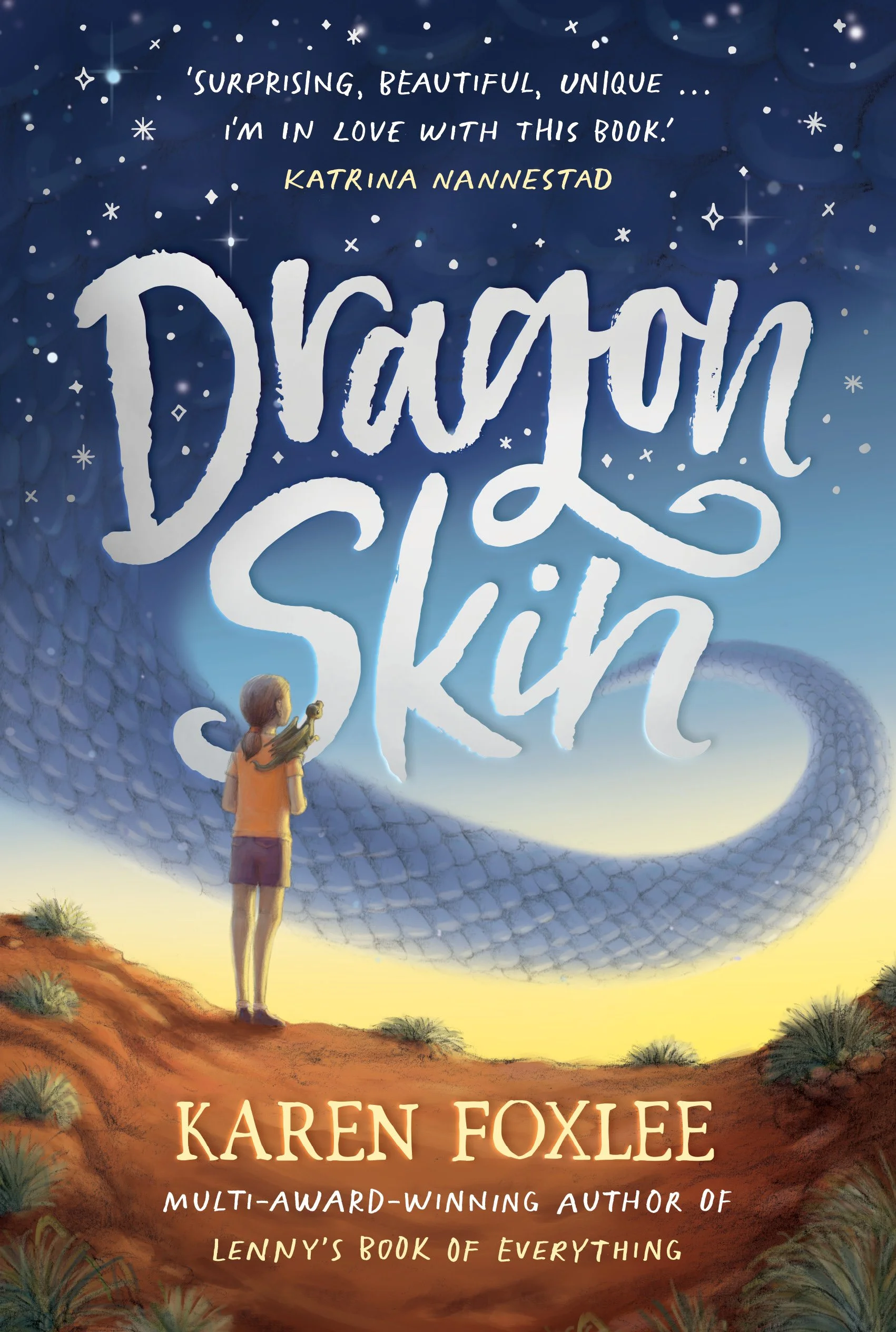 The cover of 'Dragon Skin' by Karen Foxlee.