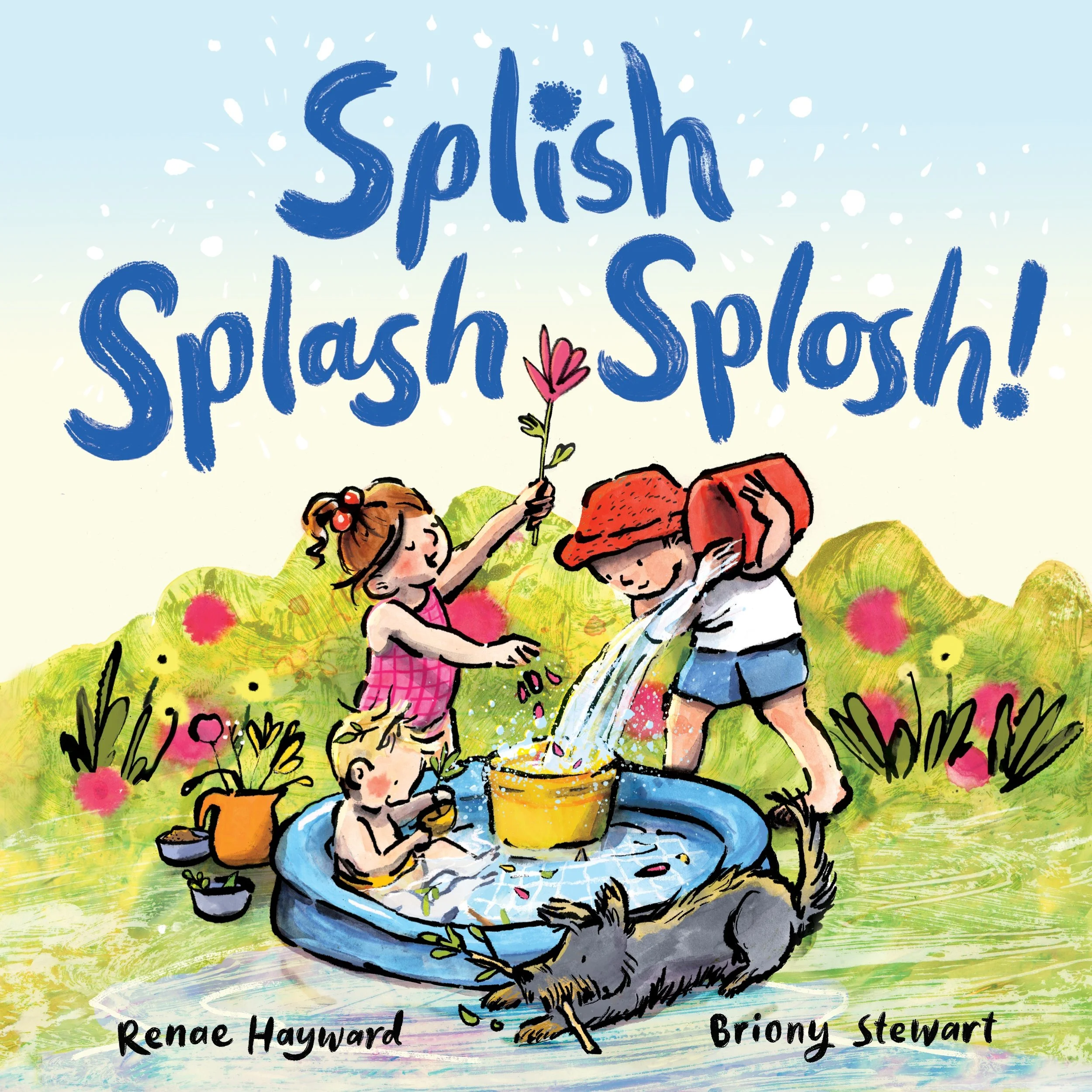 The cover of 'Splish, Splash, Sposh!' by Renae Hayward and Briony Stewart.