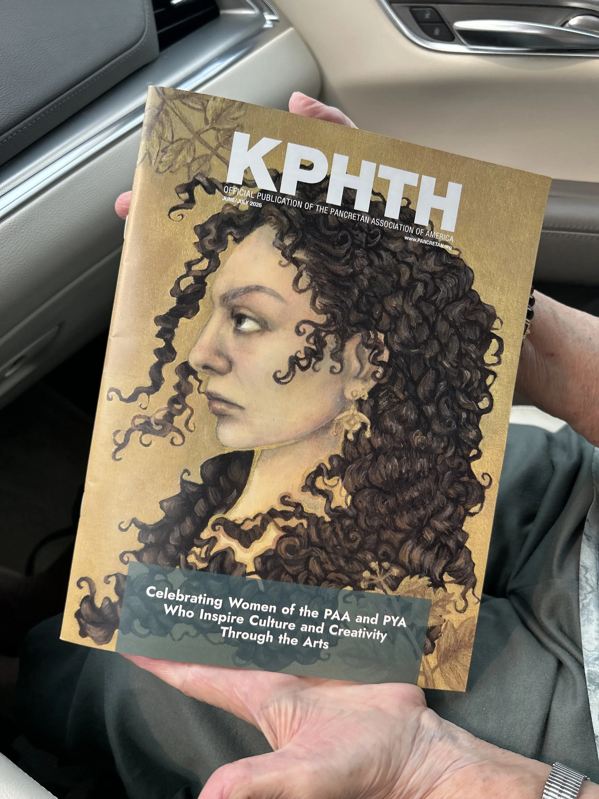Self-portrait on the cover of Kriti Magazine, 2026