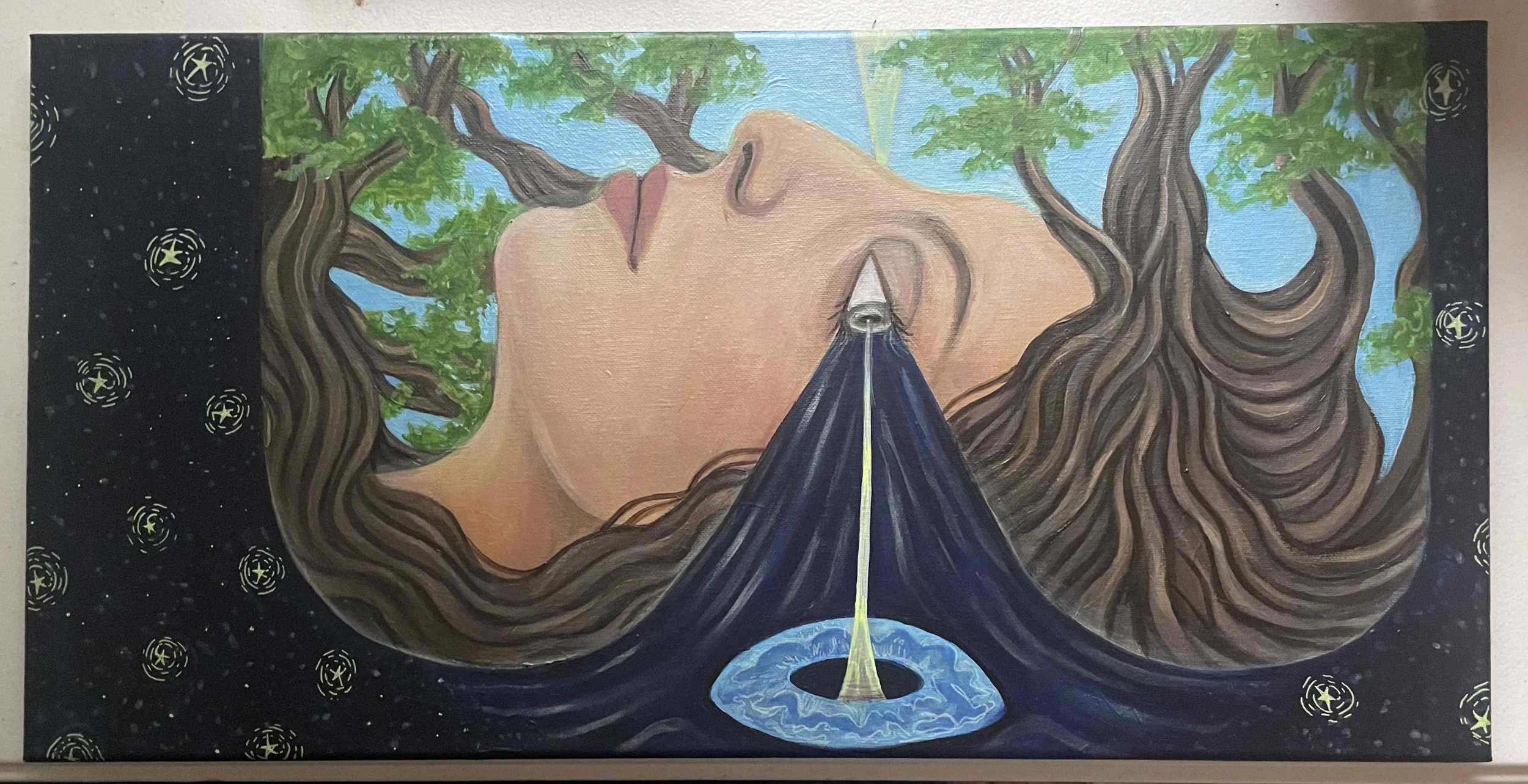 as above, so below; as within, so without, 2026. Acrylic on canvas.