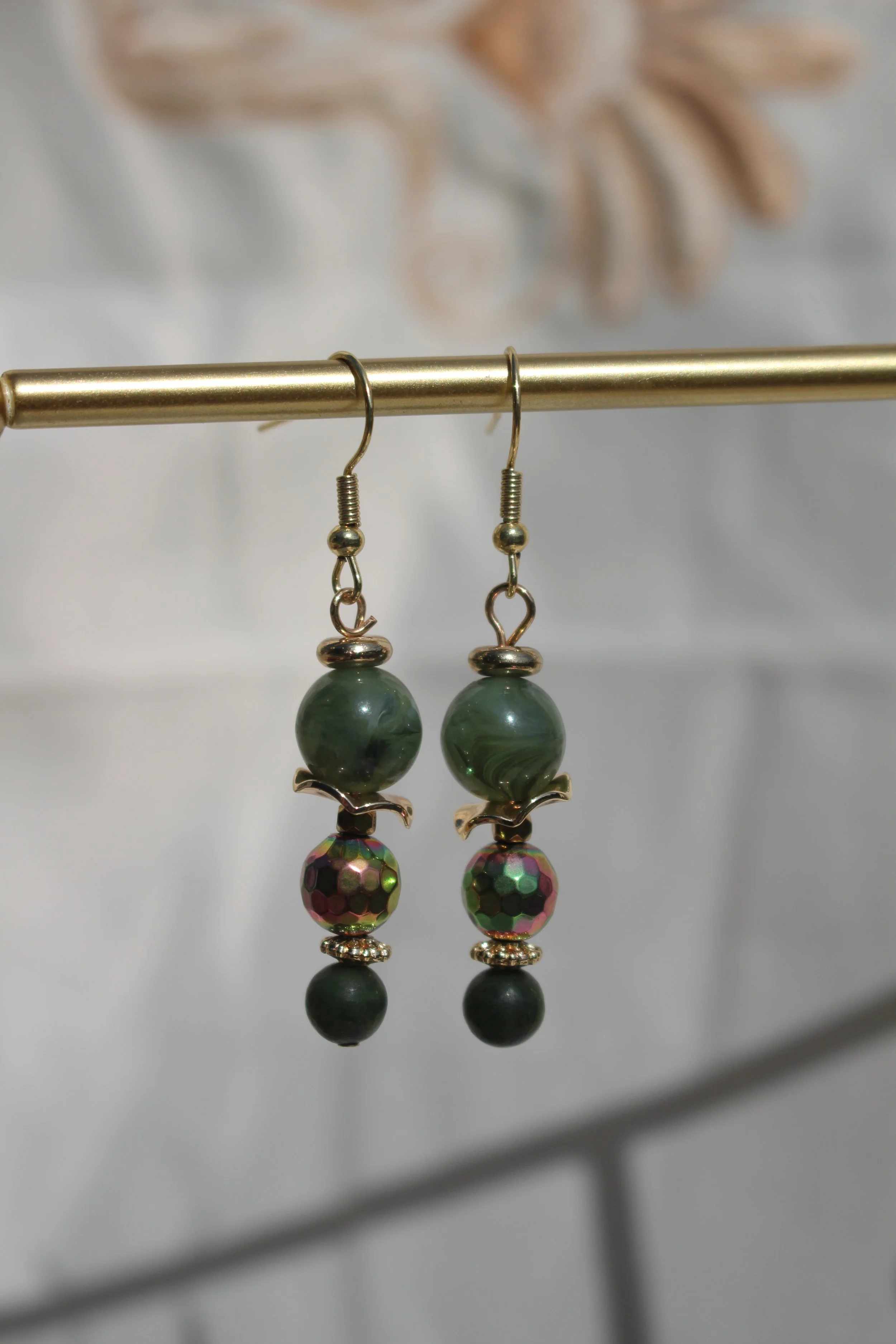 Iridescent Lily Dangles
