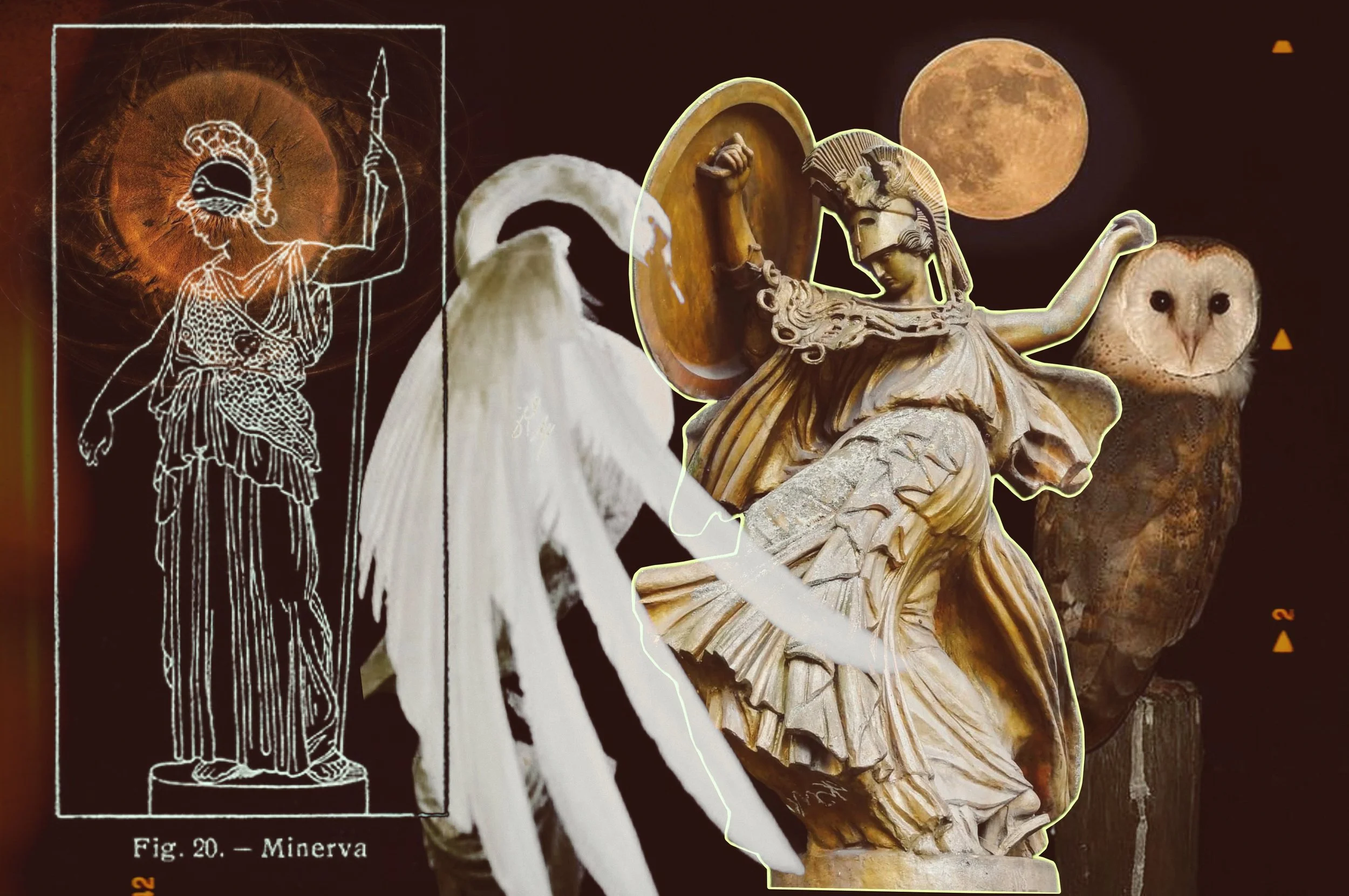 Minerva, 2025. Digital collage.