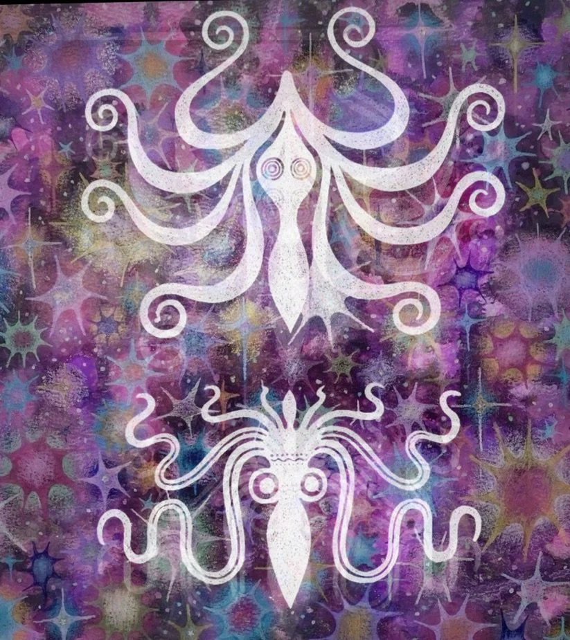Sea Aliens, 2025. Digital collage.