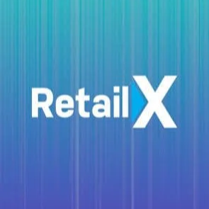 RetailX logo on a blue and green gradient background with vertical lines. Alicia Avsargolu | Speaker | RetailX, IRCE | Fractional Digital Chief of Staff | Digital Transformation