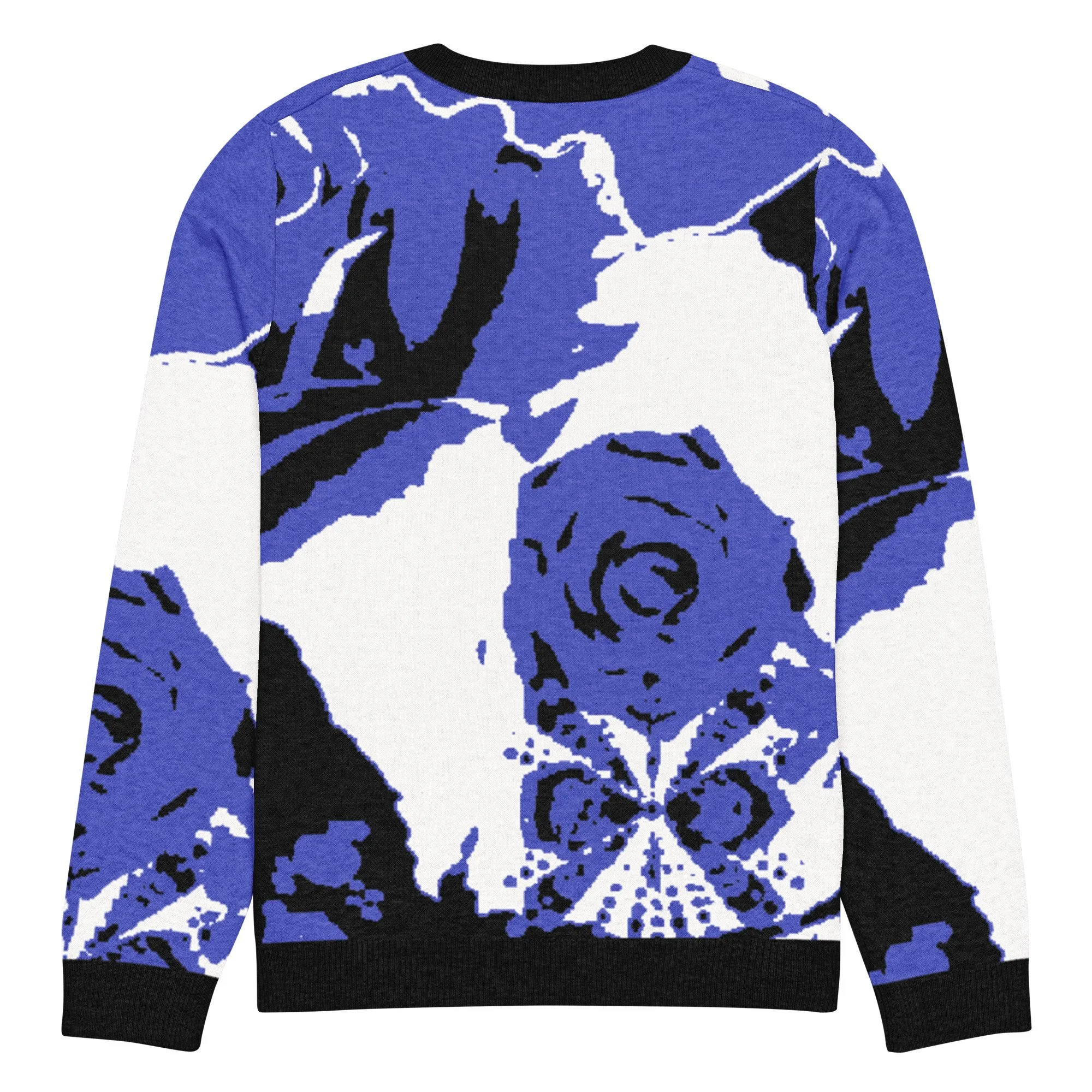 Rosefly Praying 4 Love Knitted Crew Neck Sweater Ametyst