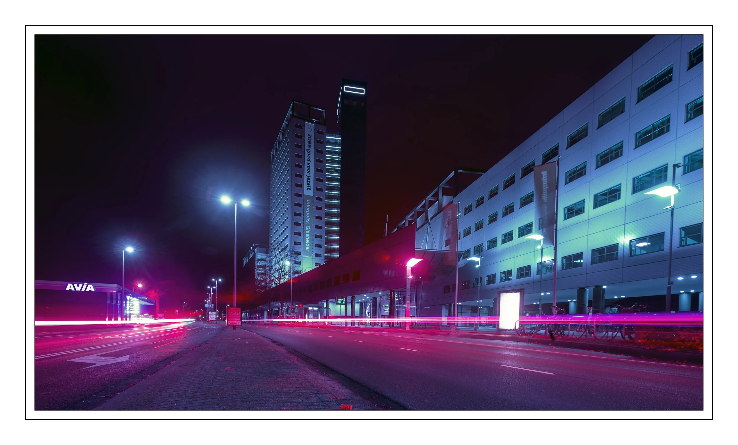 Spoorlaan by night, Tilburg