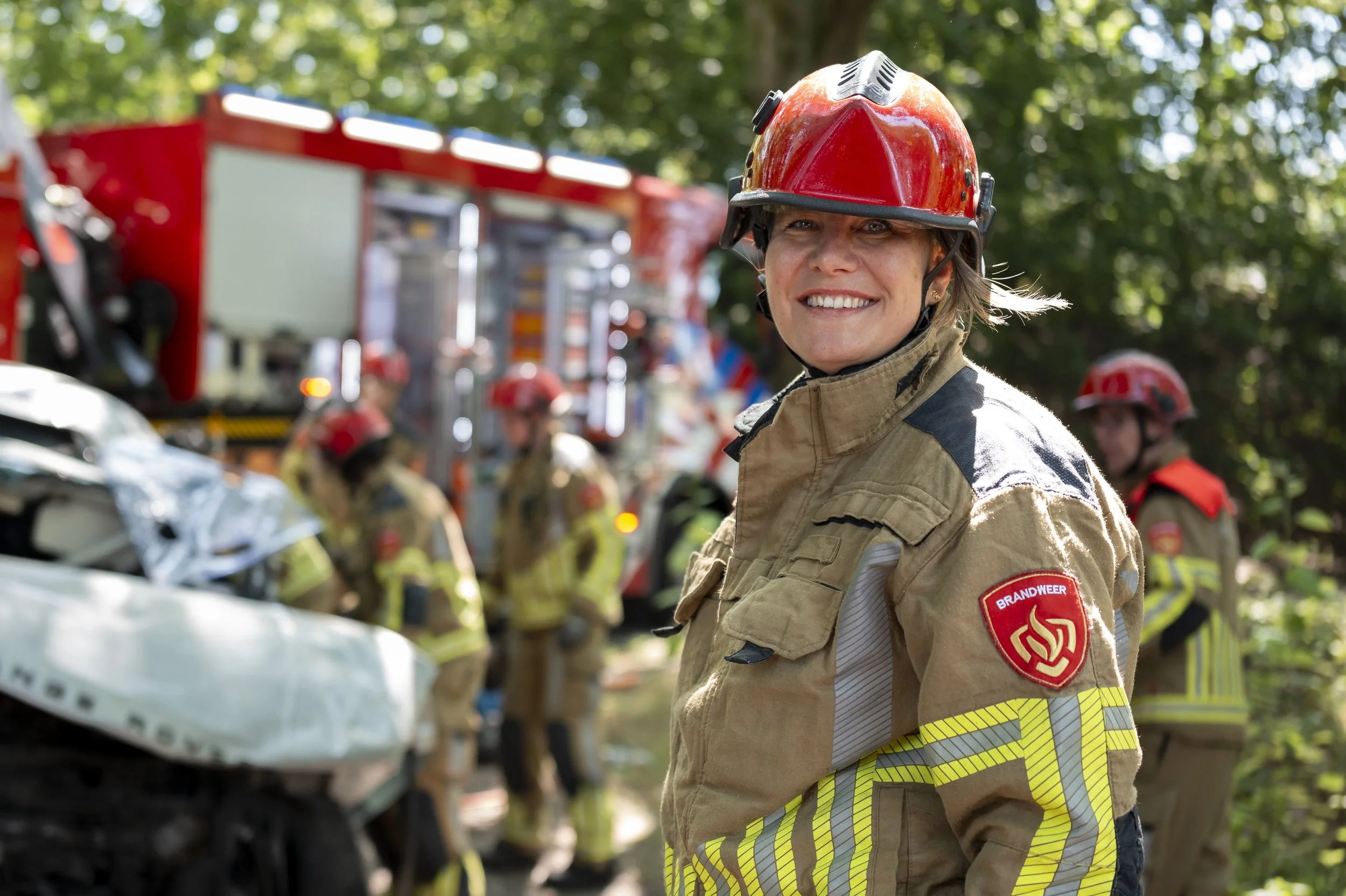 Burgemeester Fleur Gräper loopt een dag mee met de Brandweer
