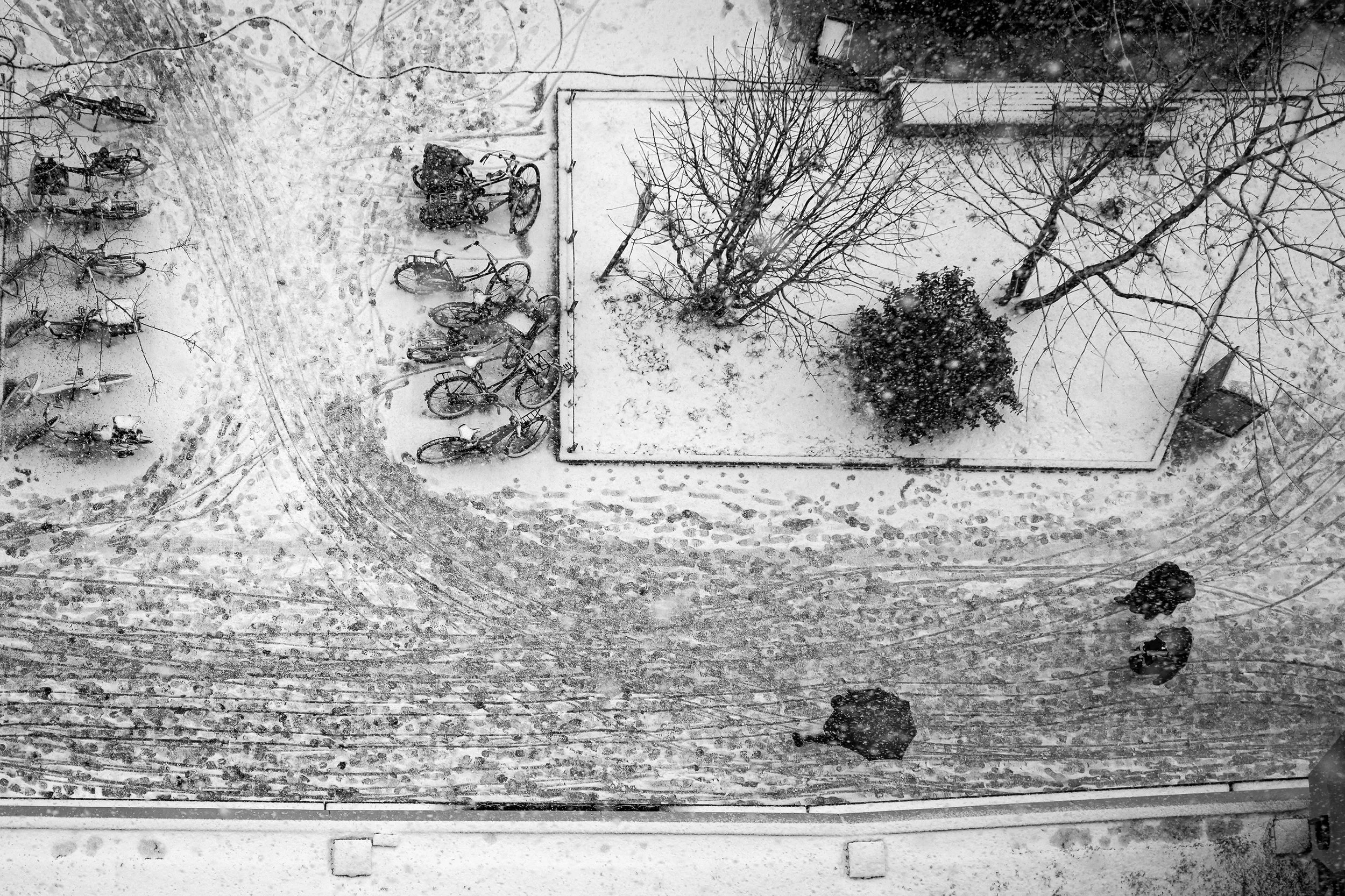 Sneeuw, Tilburg van boven