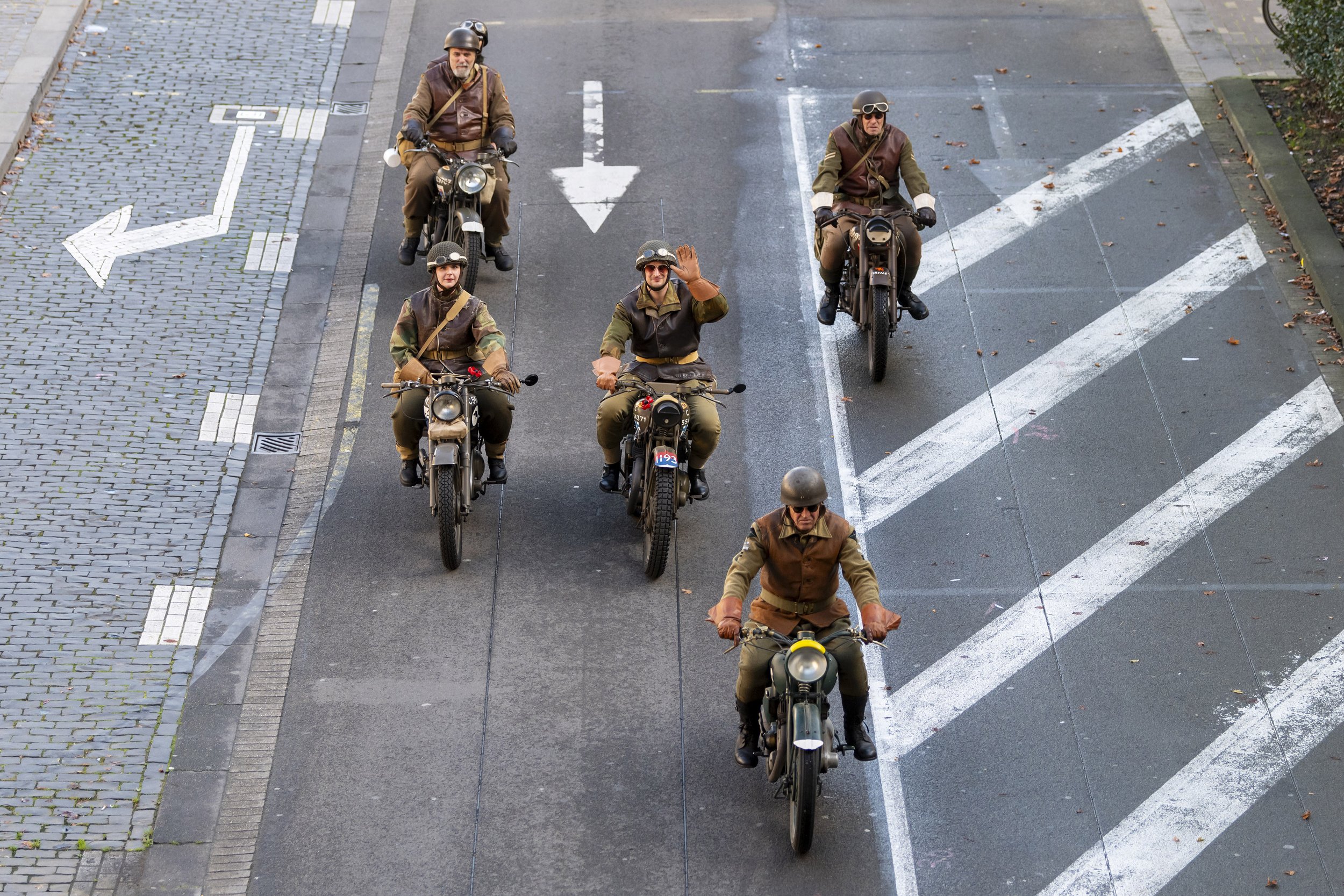 Motoren tijdens de 80 jarige bevrijding van Tilburg