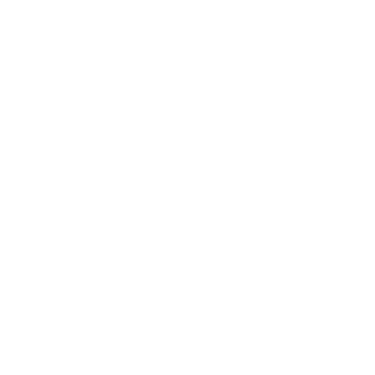 White gear icon on a black background.