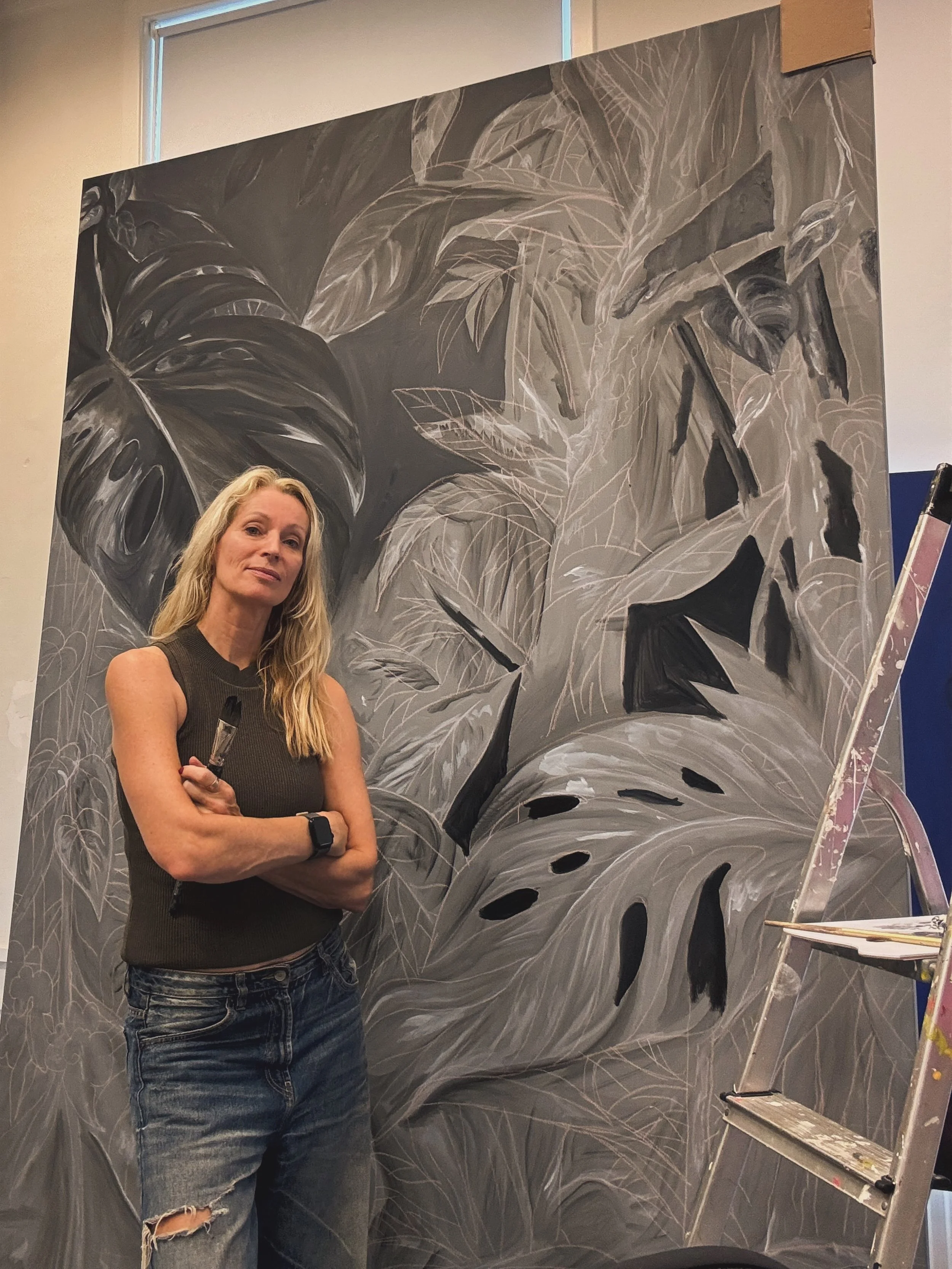 Largest piece I&rsquo;ve ever made 🎨 
240 x 180cm
Grisaille, colour follows after this stage