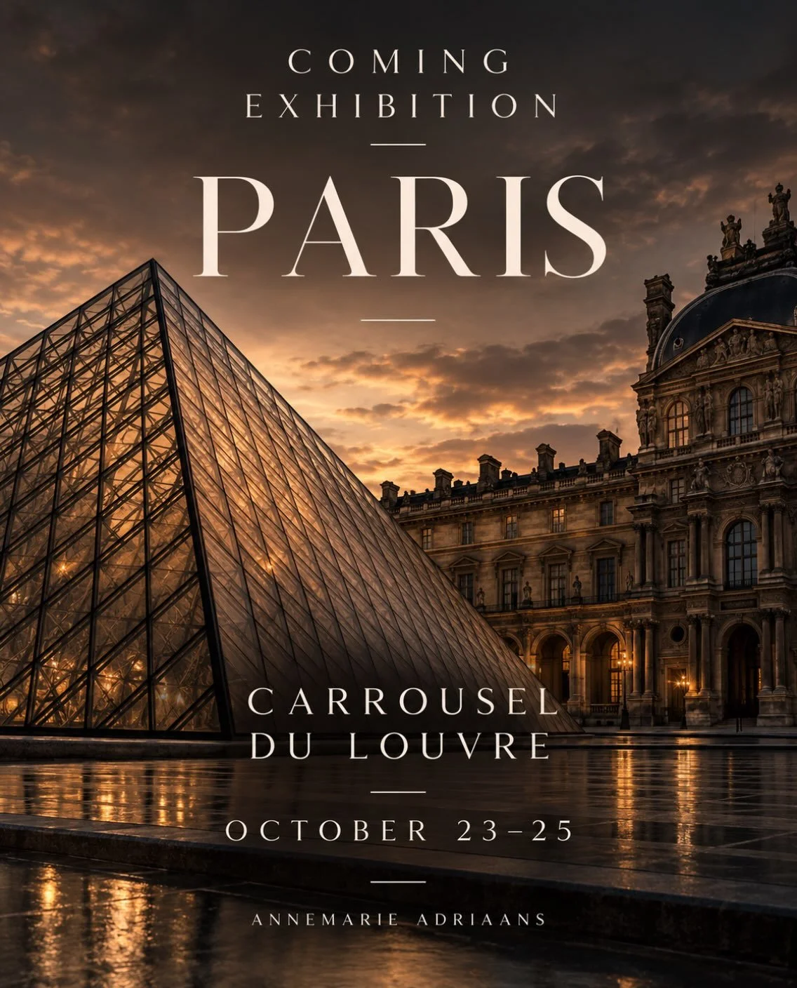 Looking forward to sharing my work with an international audience.

PARIS
Carrousel du Louvre
23&ndash;25 October 2026

#AnneMarieAdriaans #ContemporaryArt #FigurativePainting #ArtExhibition