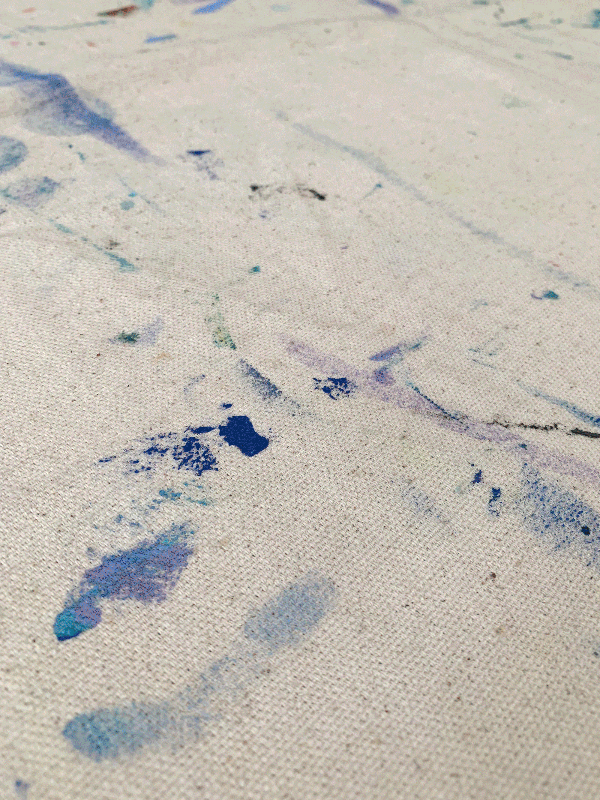 Figure 3.3: Emma Byrnes, Layers of cumulative cloth, 2026, Animated gif of canvas tablecloths.