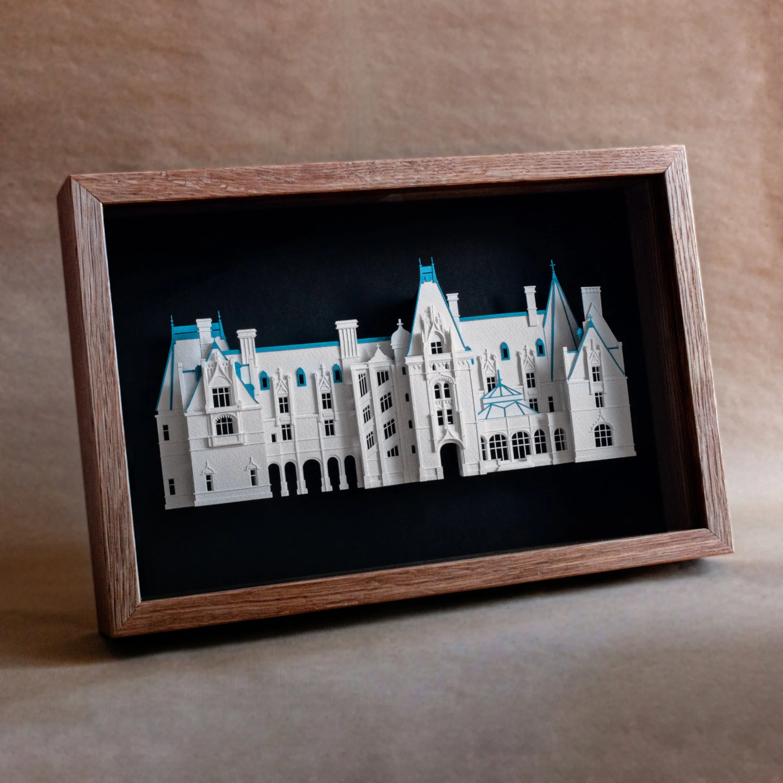 Biltmore Estate Facade
- paper & oak