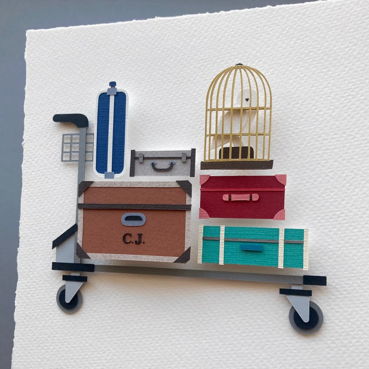 HP CC Framed paper art