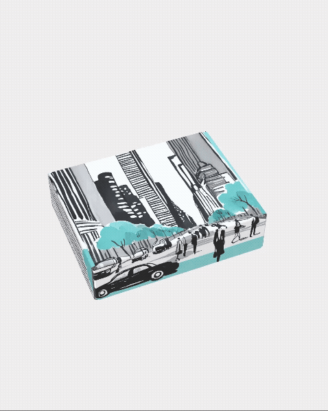 Breakfast-in-New-York-City-Scape-Teal-Tiffany-Blue-Compacto-Mailer-Box-2.gif