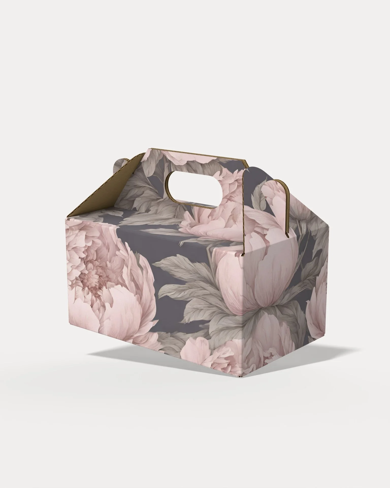 Blush Pink Toile de Jouy · Hostess Small Gable Gift Box · Made To Order