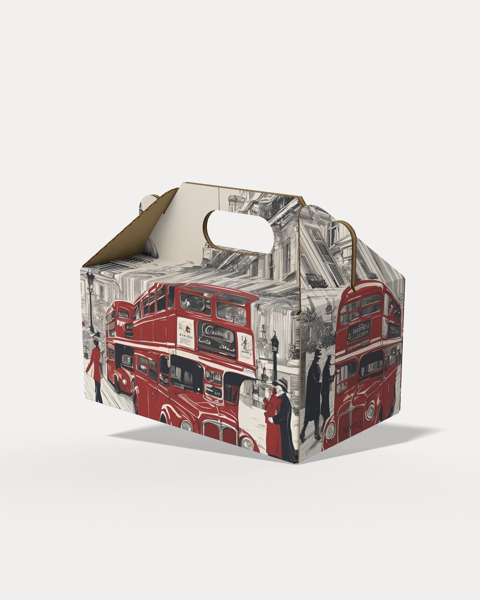 London Holiday  · Small Hostess Gable Gift Box · Made To Order