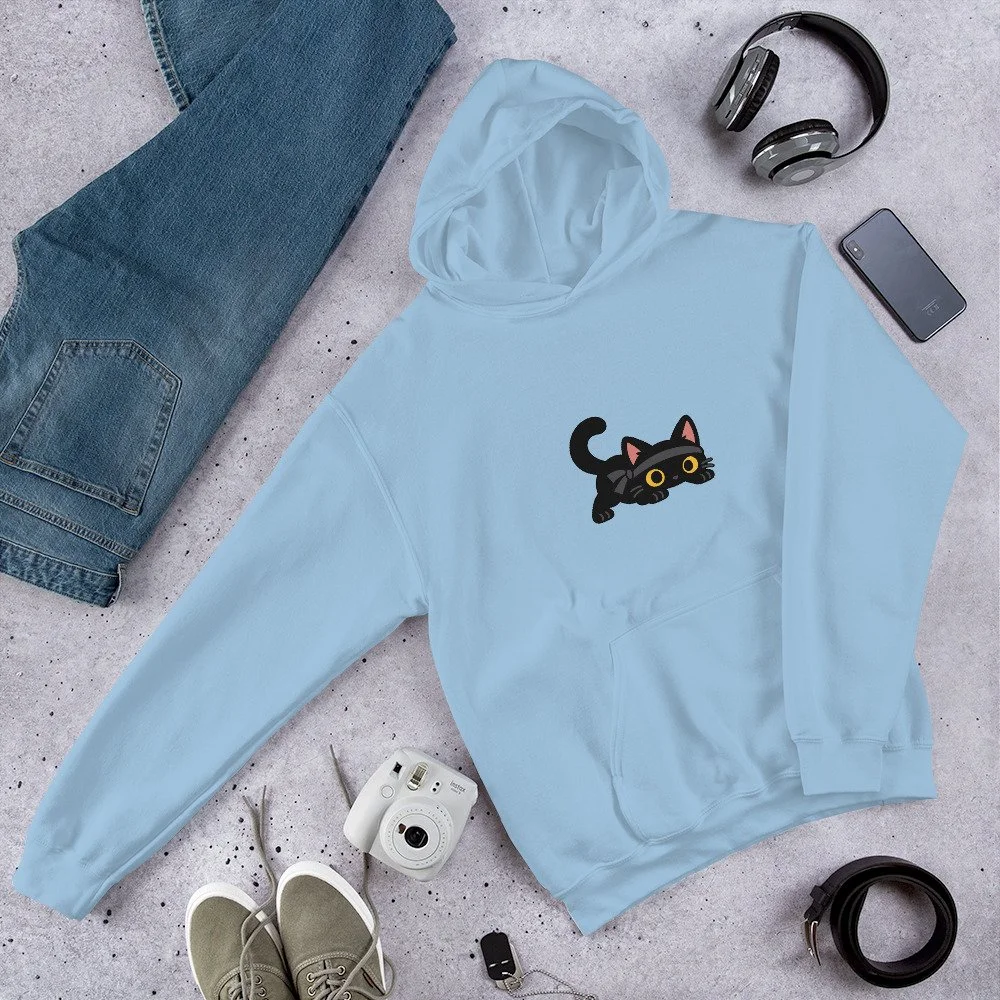 Black Cat Hoodie | Furry Shadows