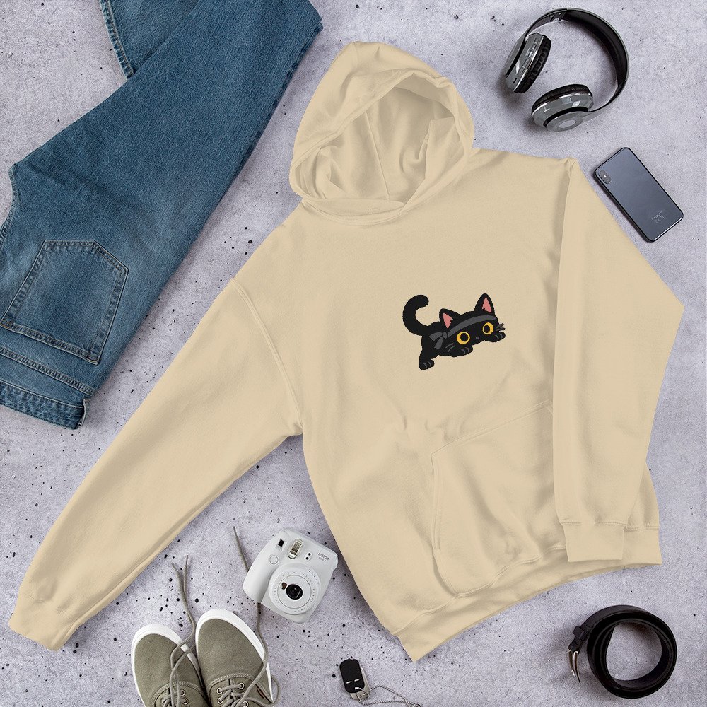 Black Cat Hoodie | Furry Shadows