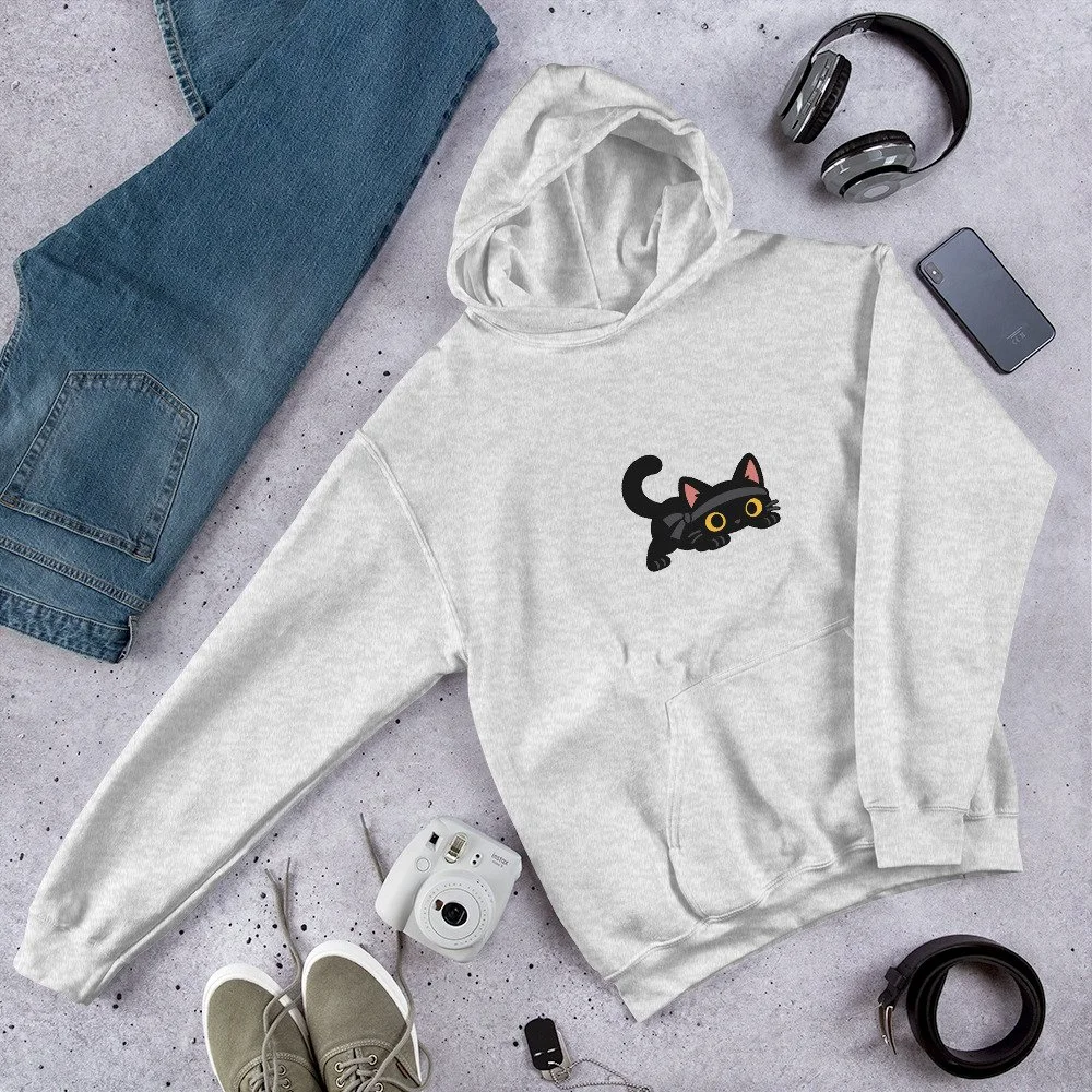 Black Cat Hoodie | Furry Shadows