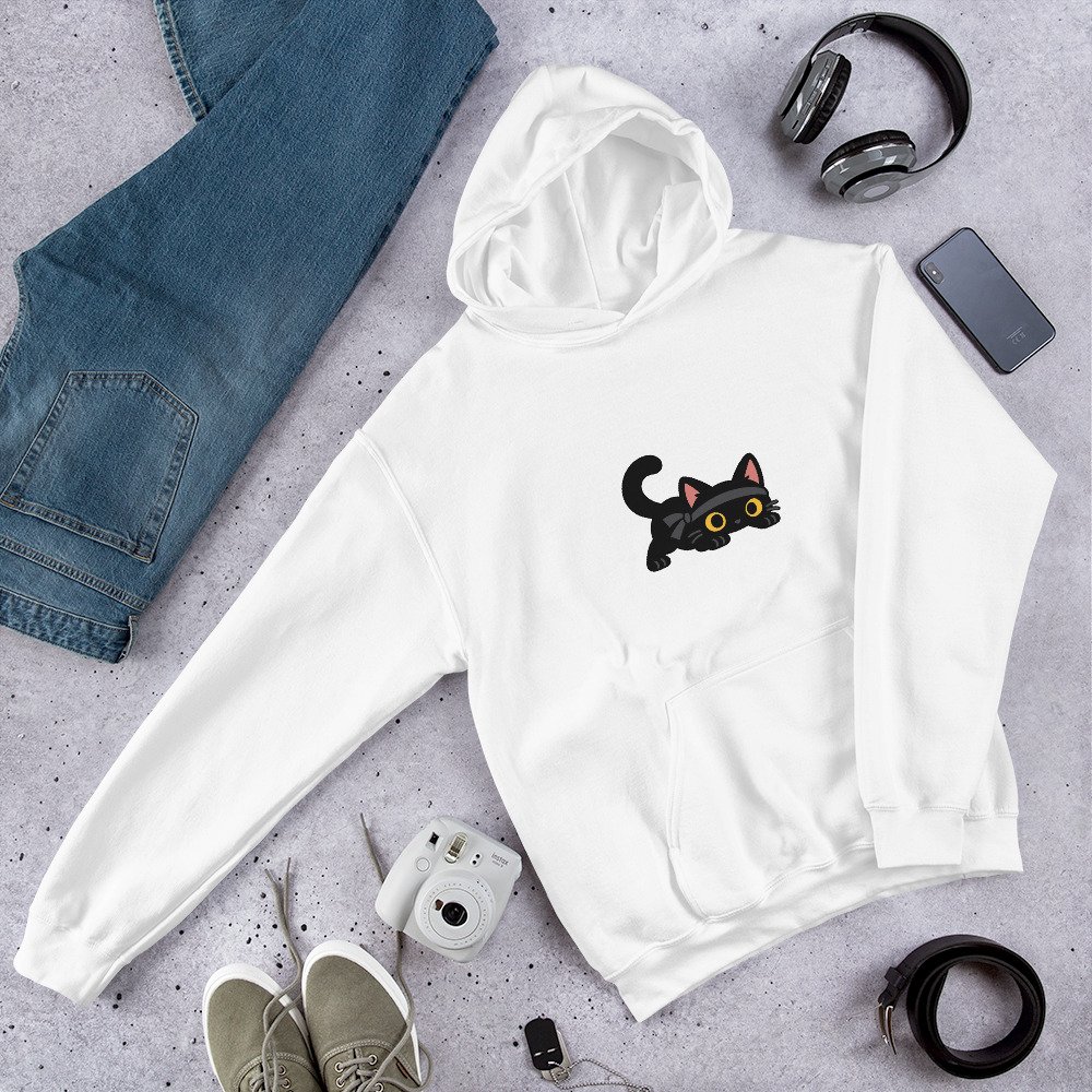 Black Cat Hoodie | Furry Shadows