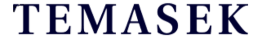 The logo of 'TEMASEK' written in bold, dark blue letters.