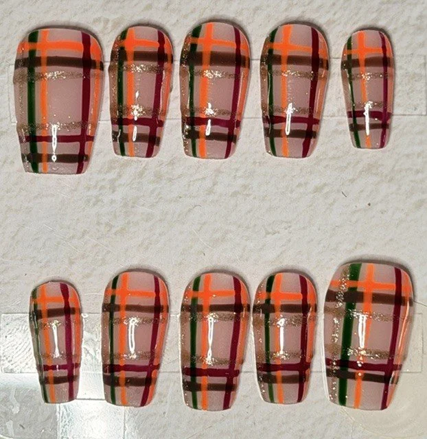 Fall into Plaid (short coffin)