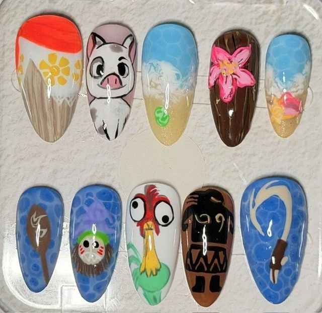 Moana and Friends (medium almond)