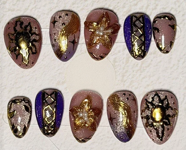 Tangled in Magic (short almond)