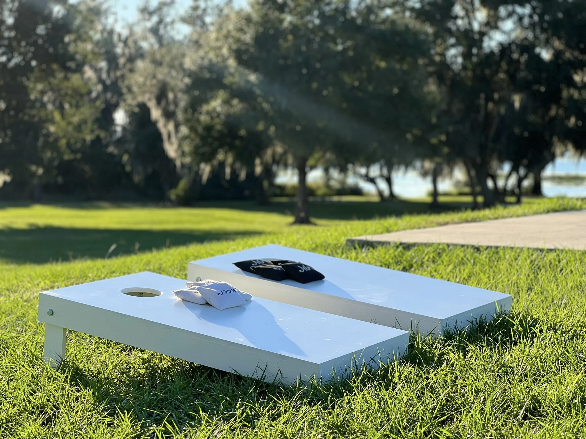 Cornhole Game Set | 2 Boards + 8 Bags