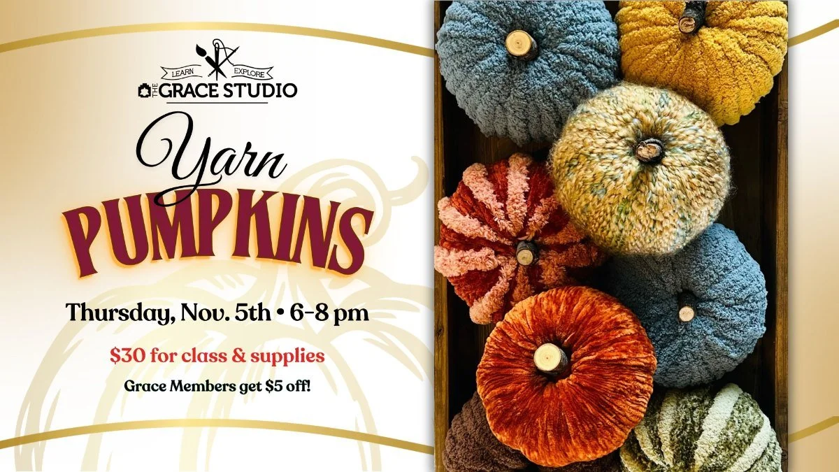 Grace Studio: Yarn Pumpkins