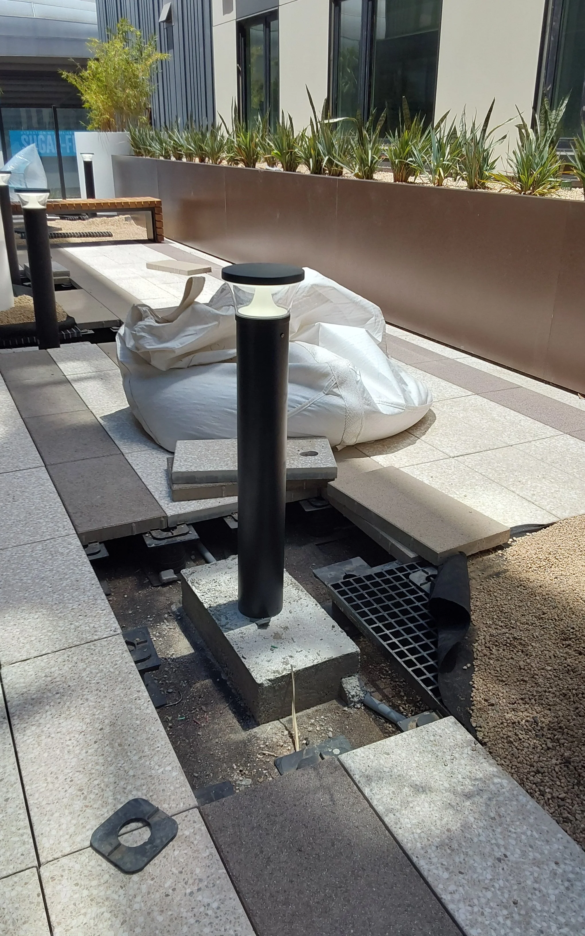 Wausau, 12"x 24" Concrete Paver, Fiber Grate, & Pedestal System 