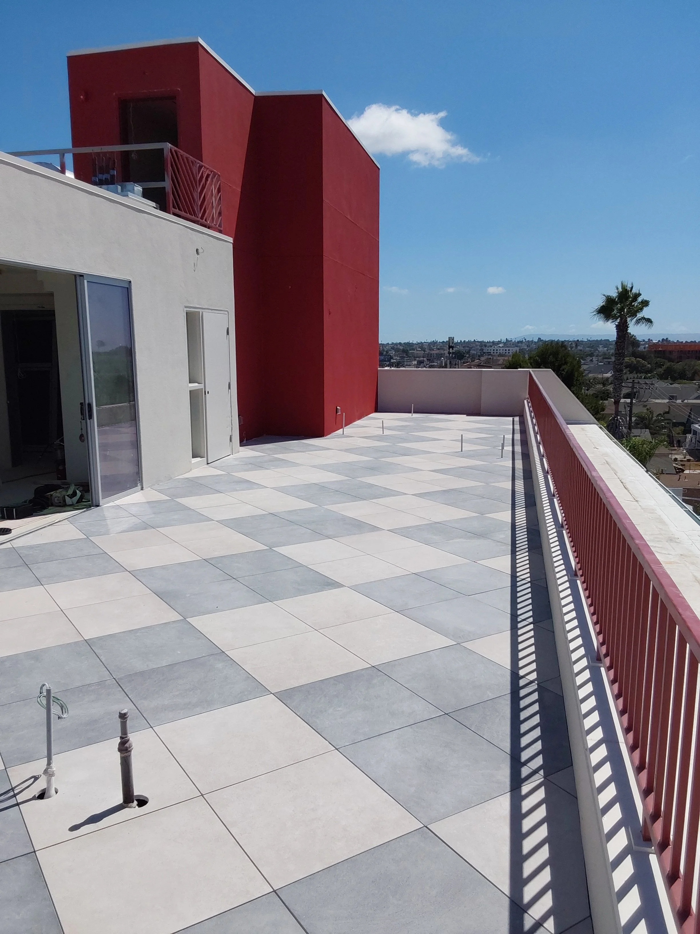 Tile Tech, 24"x 24" Porcelain, Hex-Tray & Pedestal System