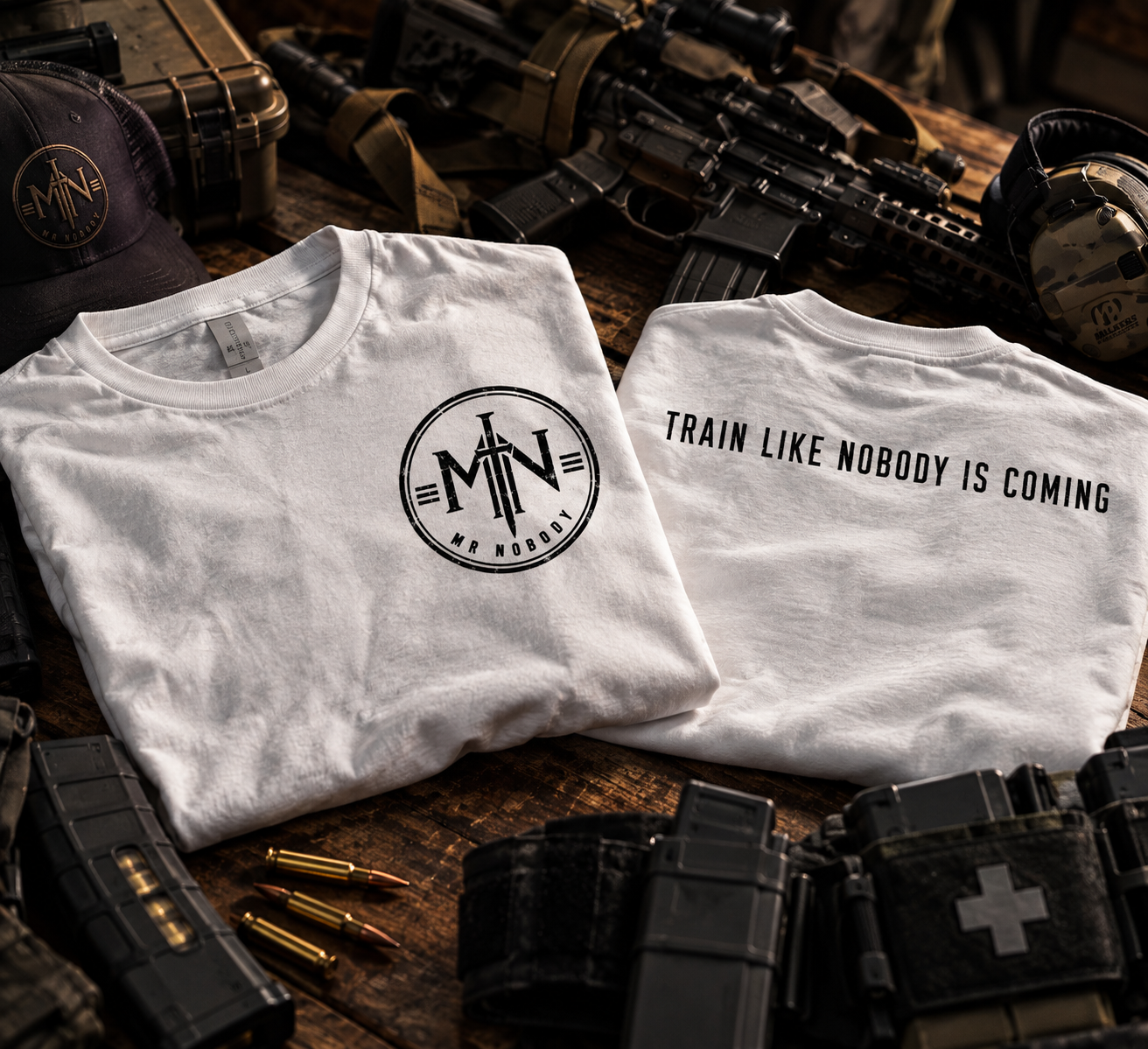 Train Like Nobody Is Coming Gear Flat Lay.png