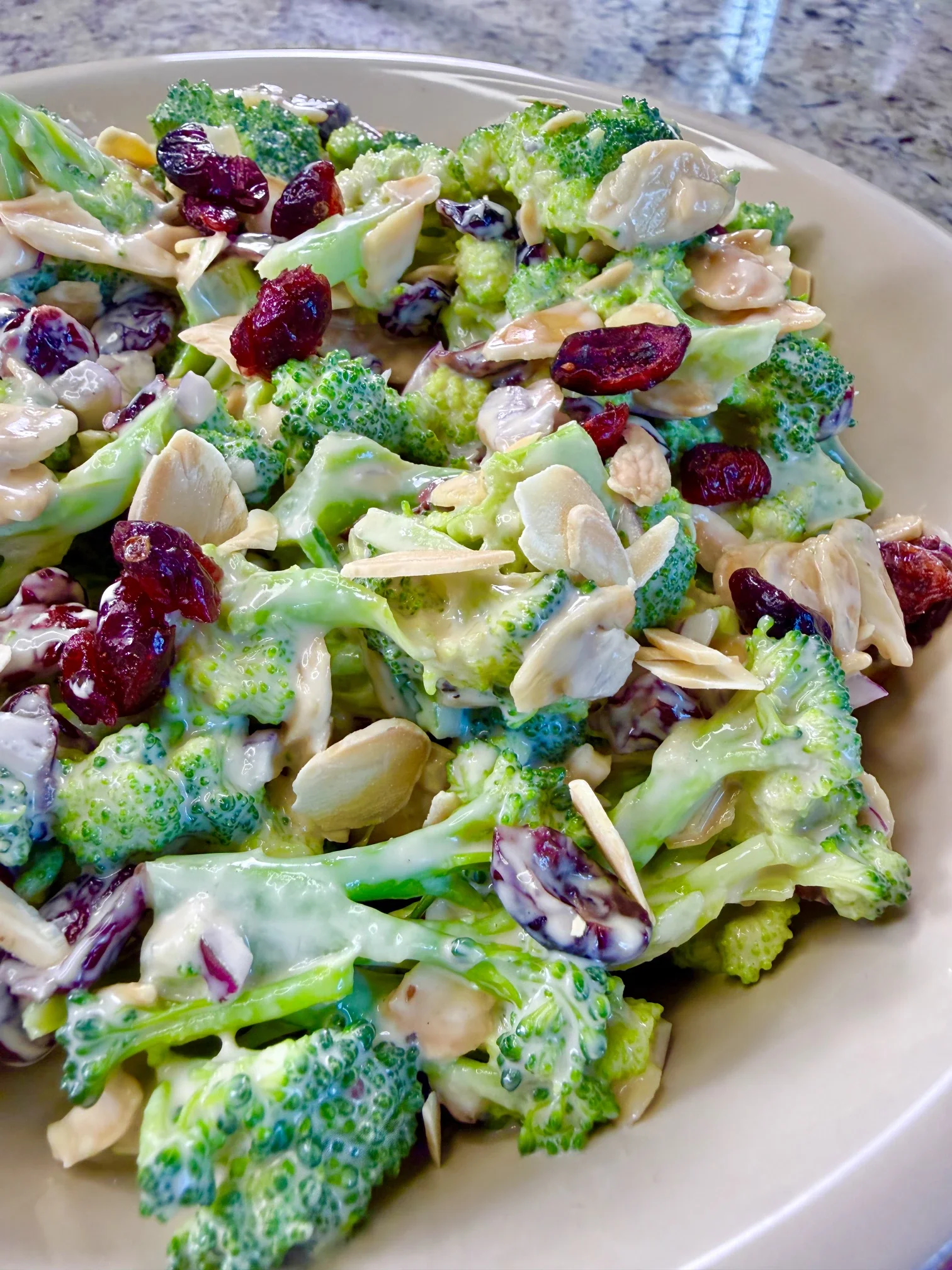 Broccoli Salad with Creamy Tahini Dressing