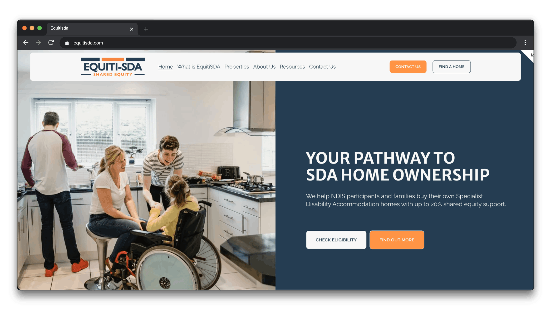 EquitiSDA website