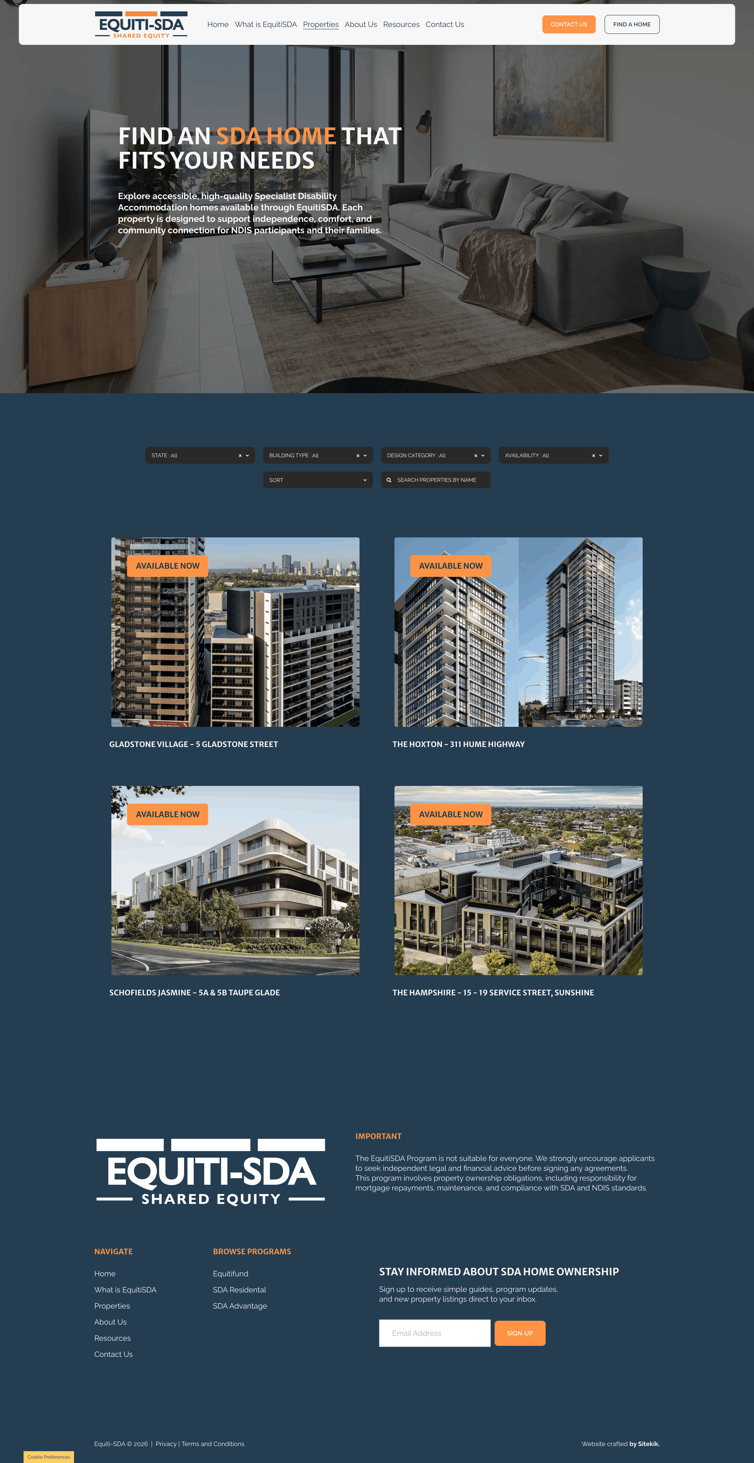EquitiSDA website
