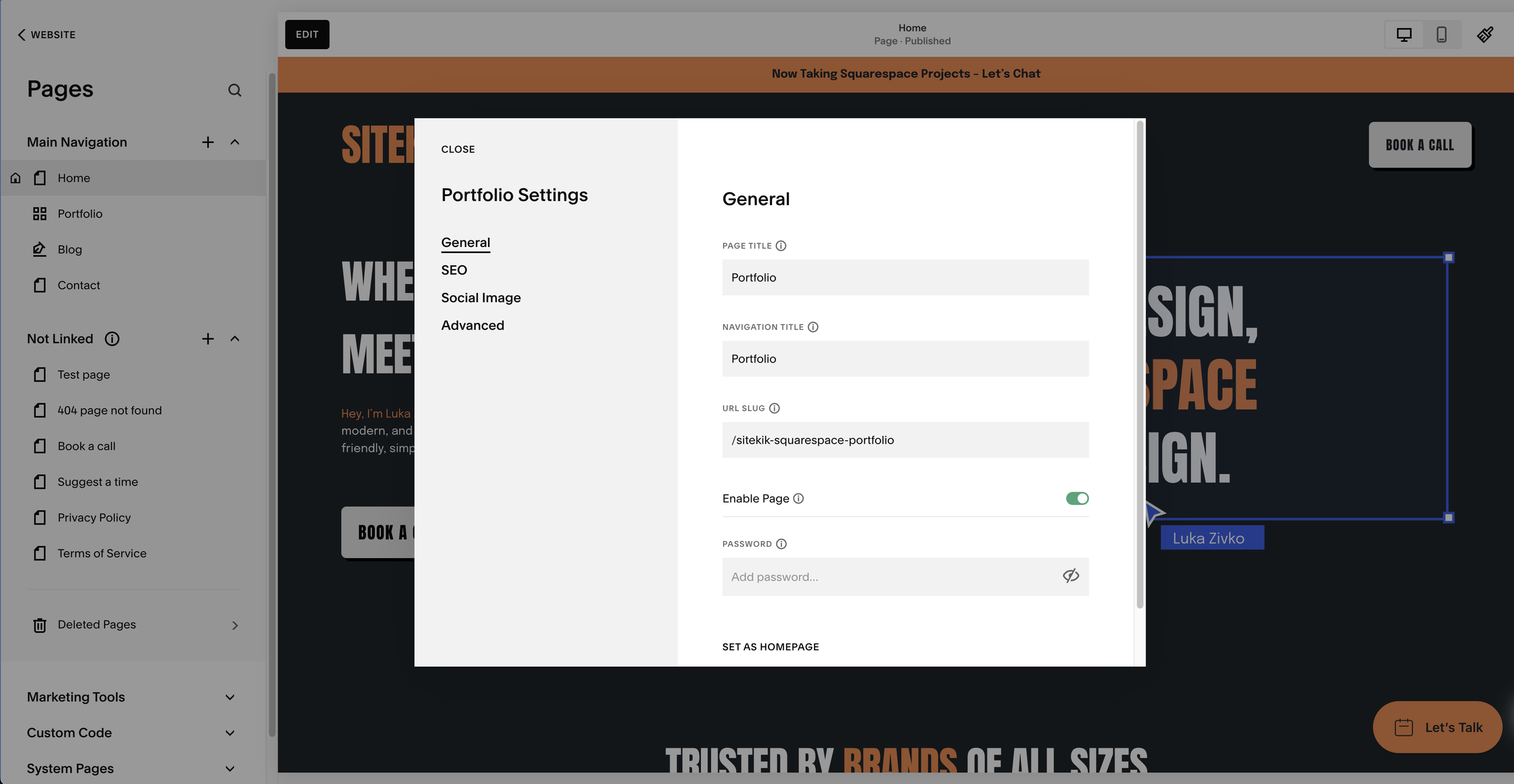 How to Edit URL Slugs in Squarespace