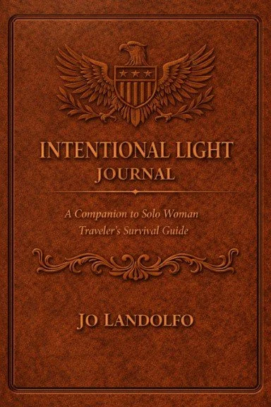 Book cover of Solo Woman Traveler's Survival Journal, by Jo Landolfo.
