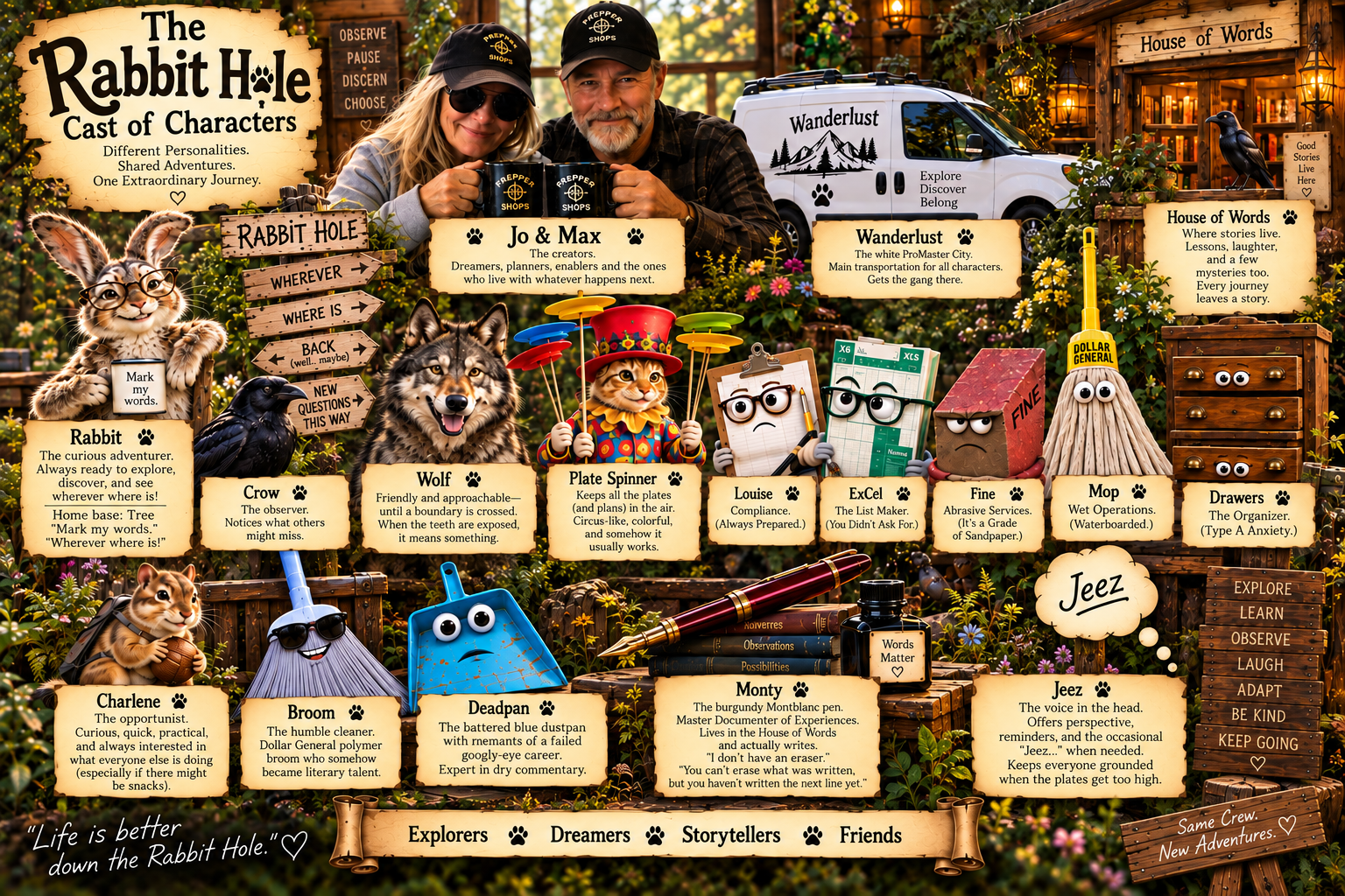 The Rabbit Hole cast of characters