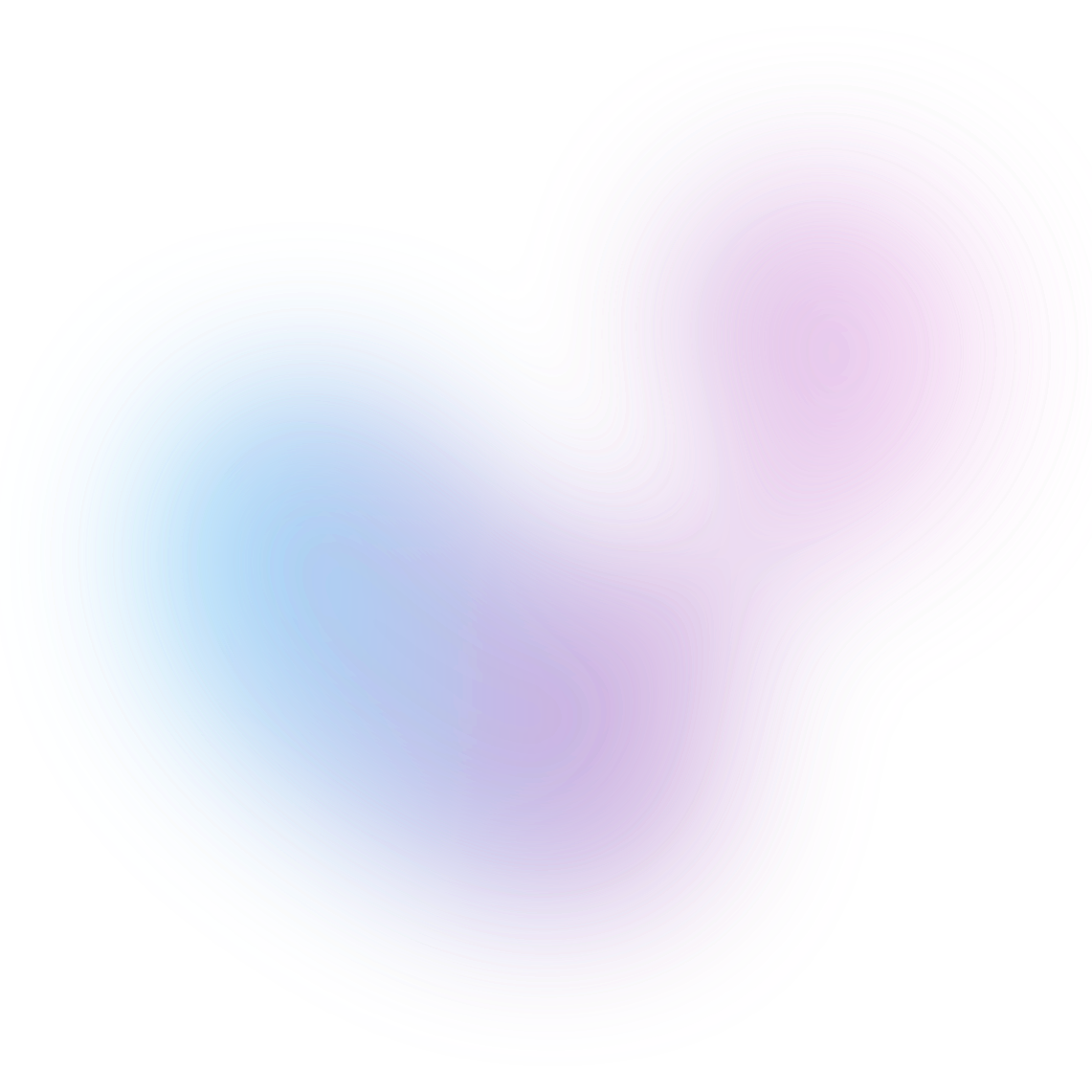 Colorful digital illustration of two intertwined hearts, one blue and one pink, with a glowing, wavy, concentric pattern, on a black background.