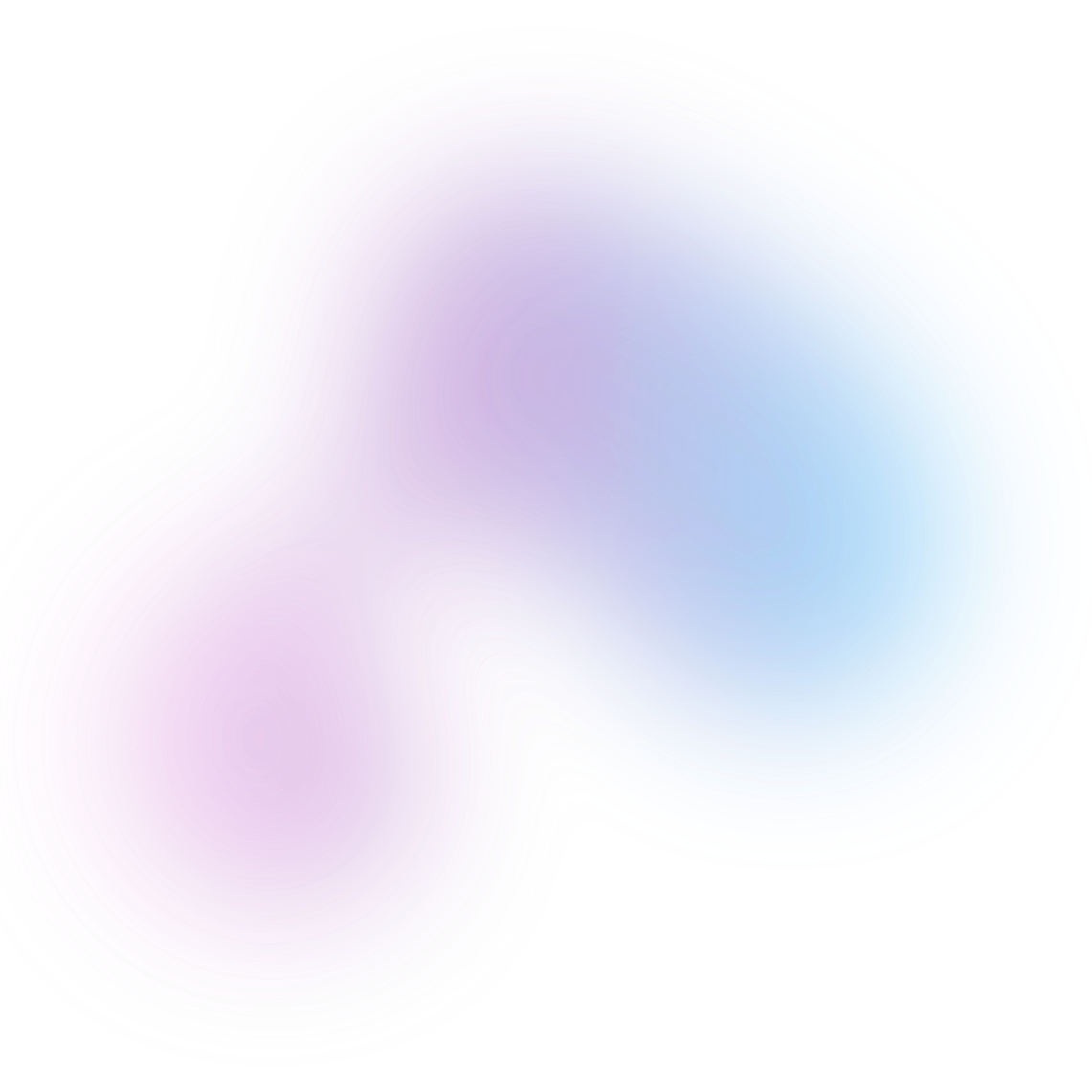 Abstract digital art with gradient purple and blue colors forming curved lines.