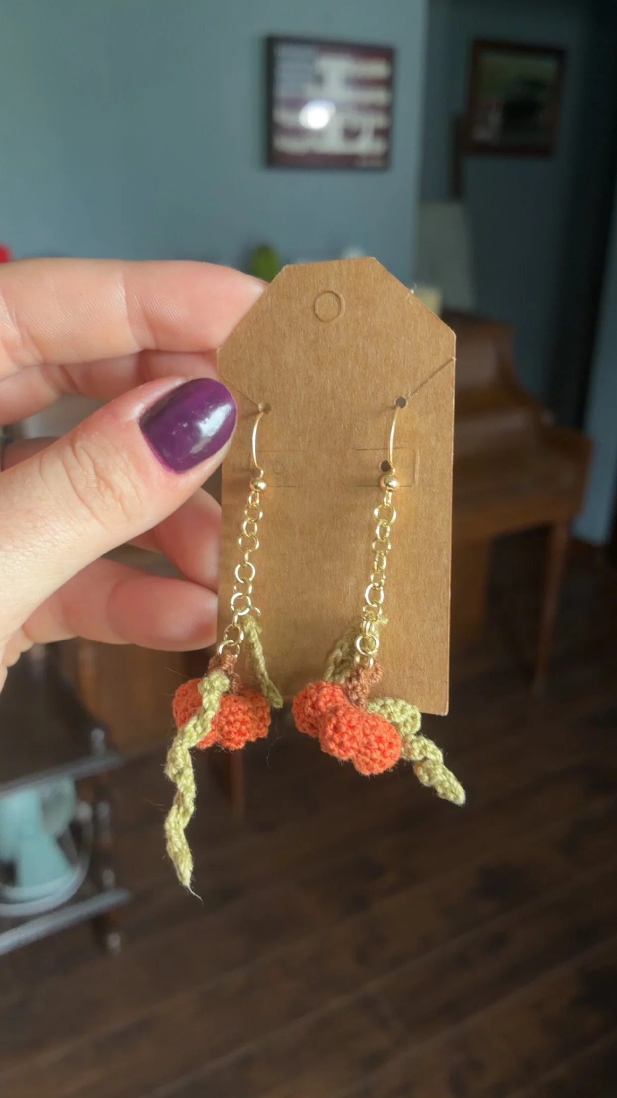 Pumpkin Earrings