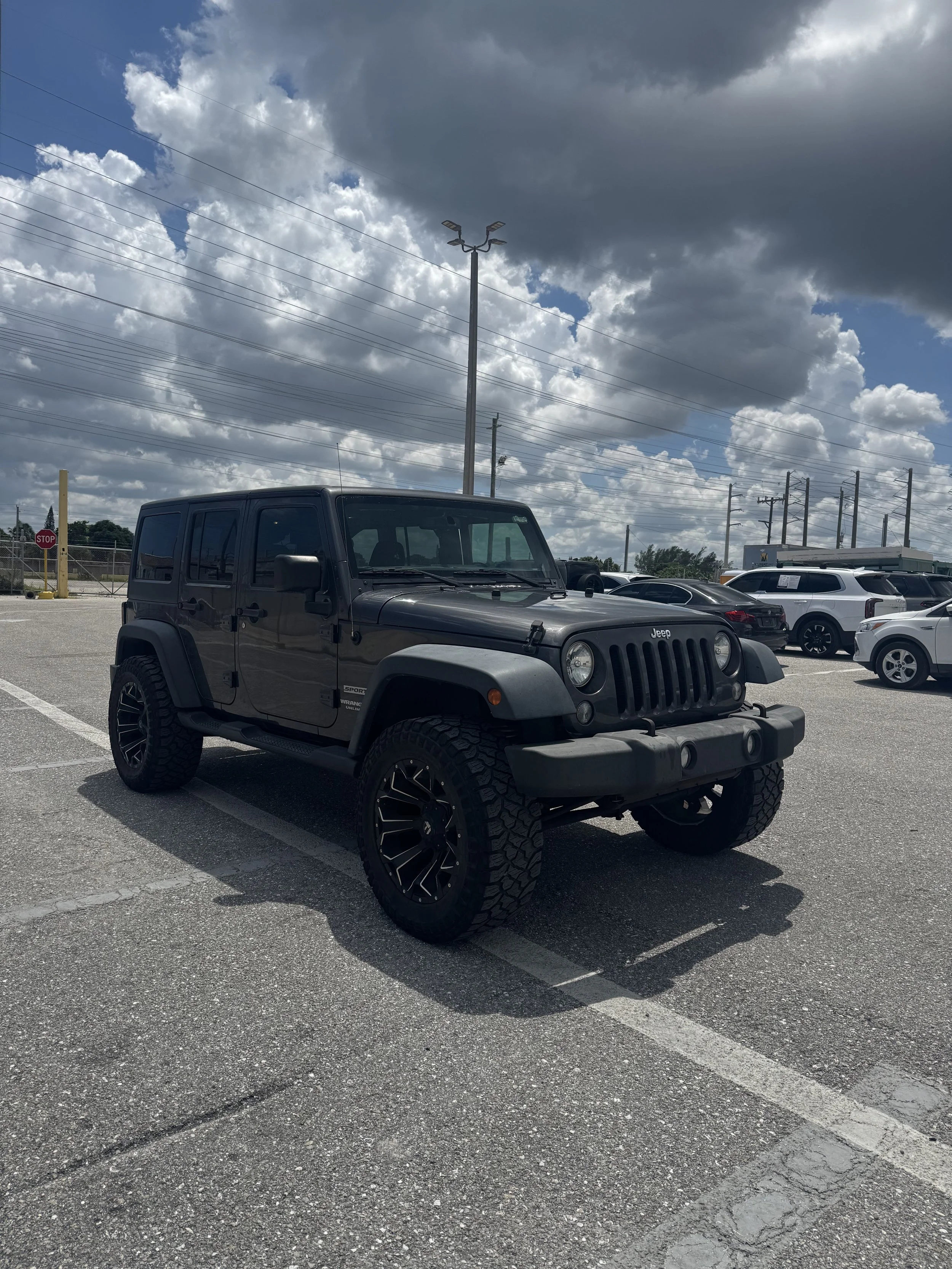 FOR EXPORT! THIS MODIFIED JEEP IS HEADED TO OUR GUY MYLES IN TURKS & CAICOS!