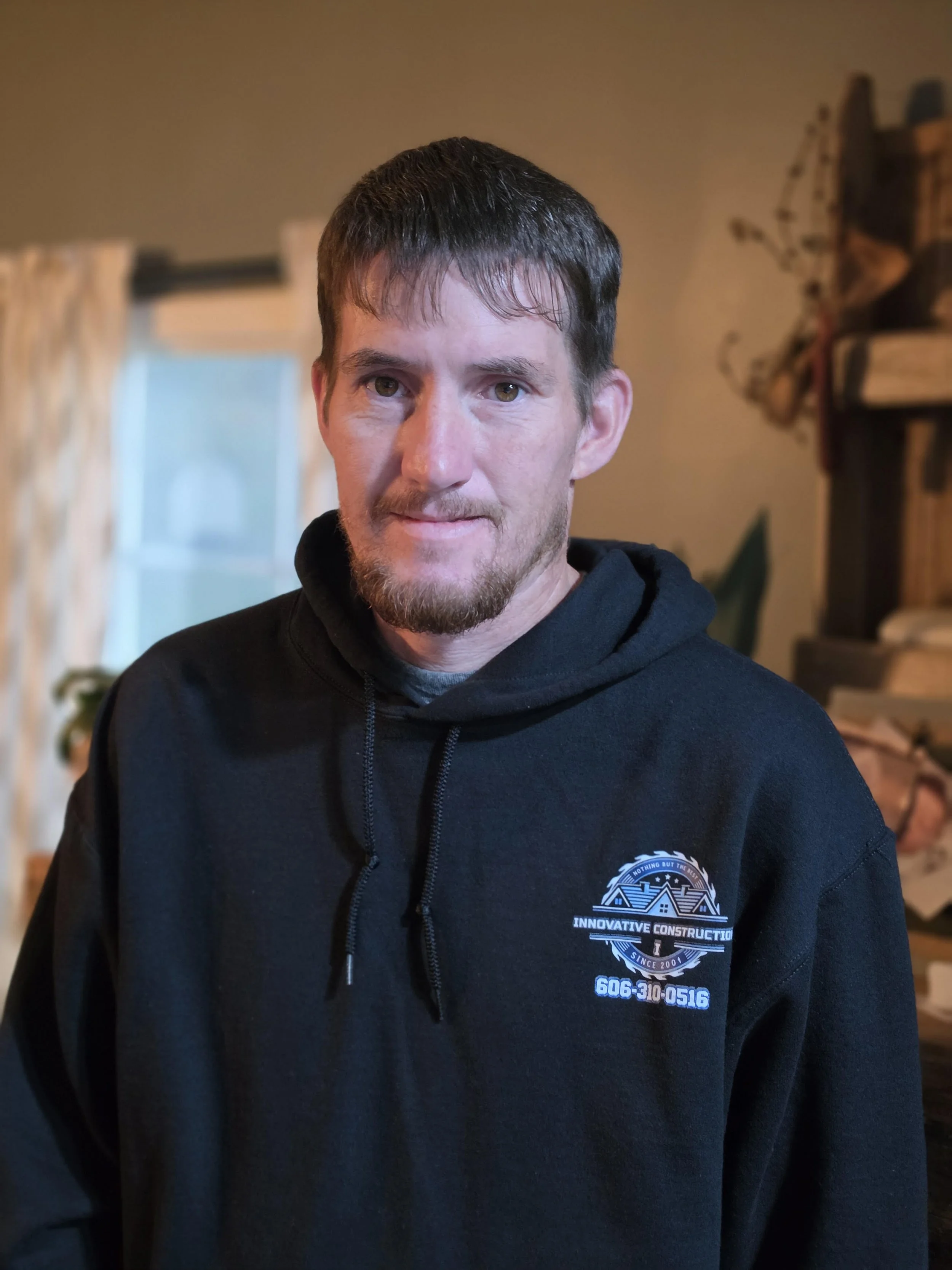 Brian Coffey, owner of Innovative Construction, a Veteran owned contractor in Southeast Kentucky